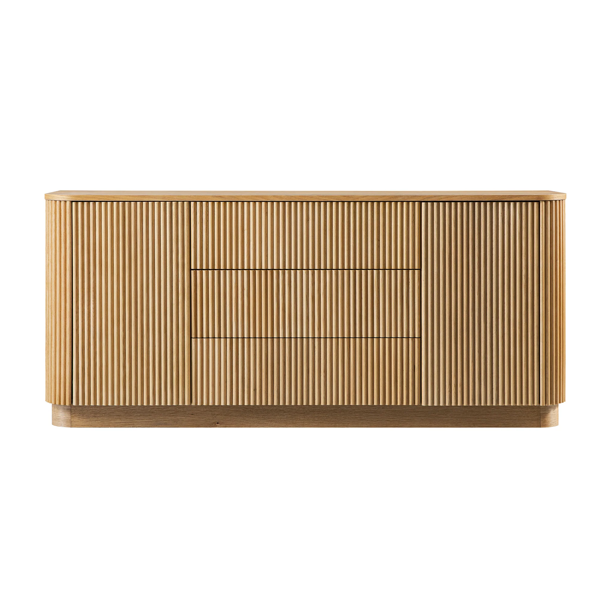 Maru Large 2-Door Sideboard with Drawers, Oak - Image 7