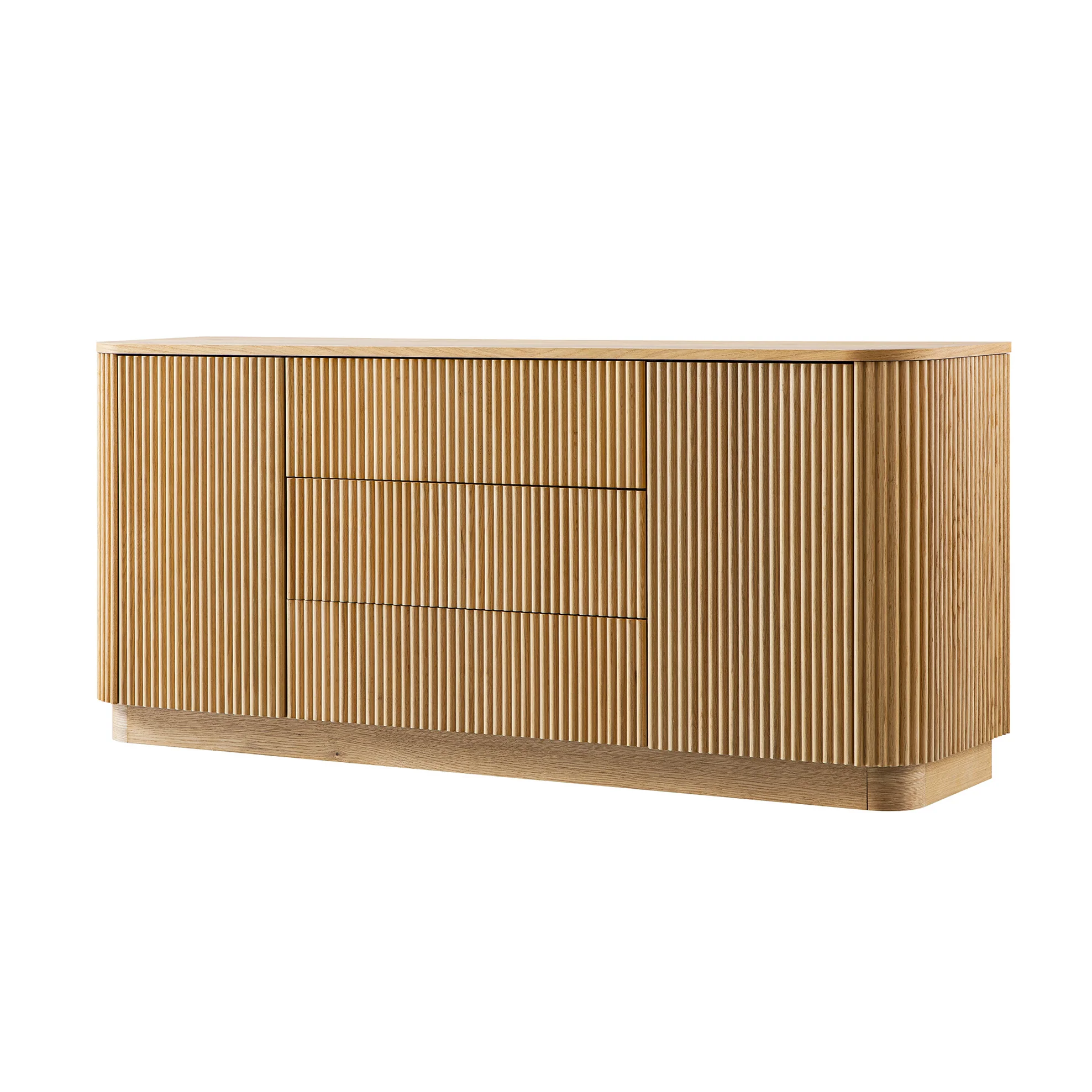 Maru Large 2-Door Sideboard with Drawers, Oak - Image 8