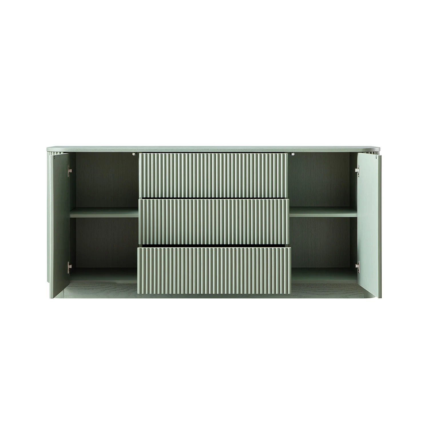 Maru Large 2-Door Sideboard with Drawers, Sage Green - Image 10