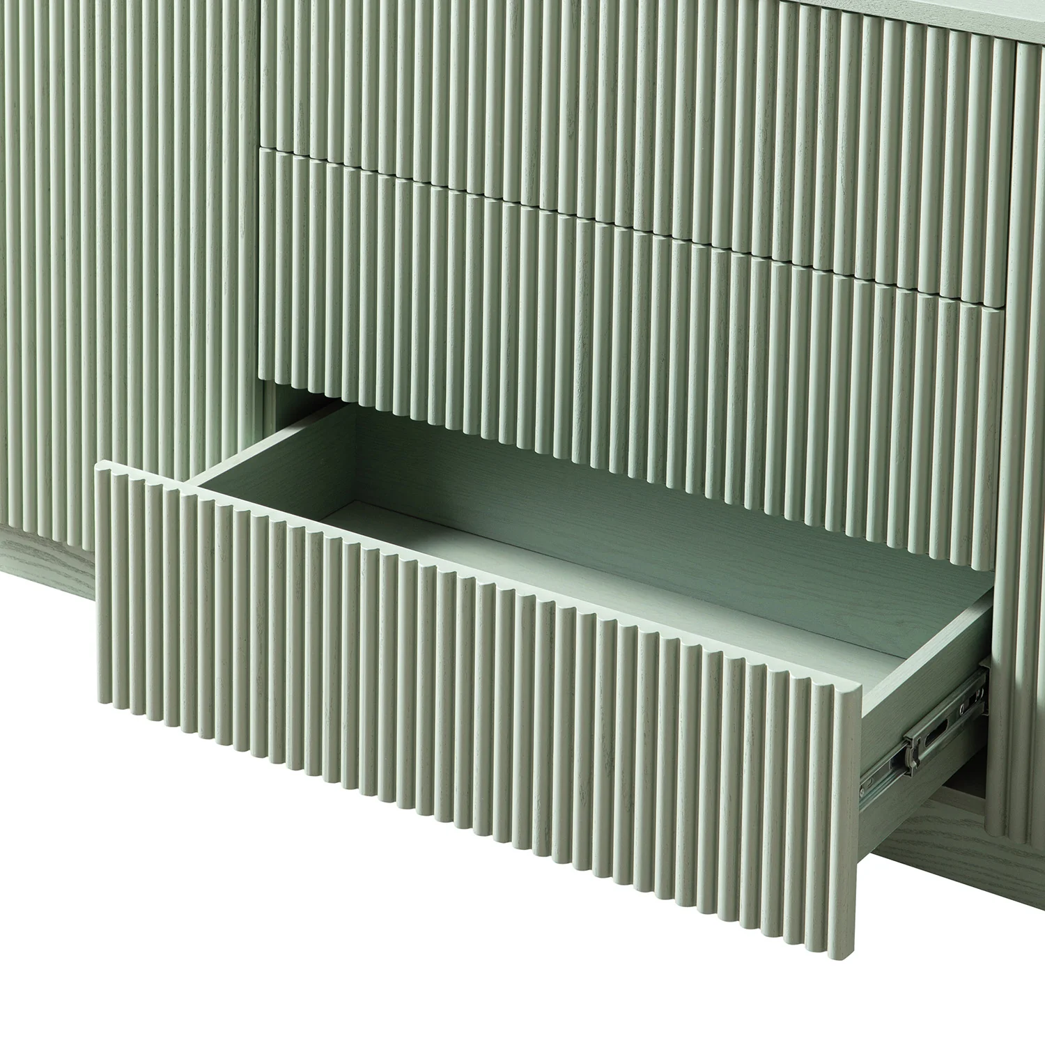 Maru Large 2-Door Sideboard with Drawers, Sage Green - Image 15