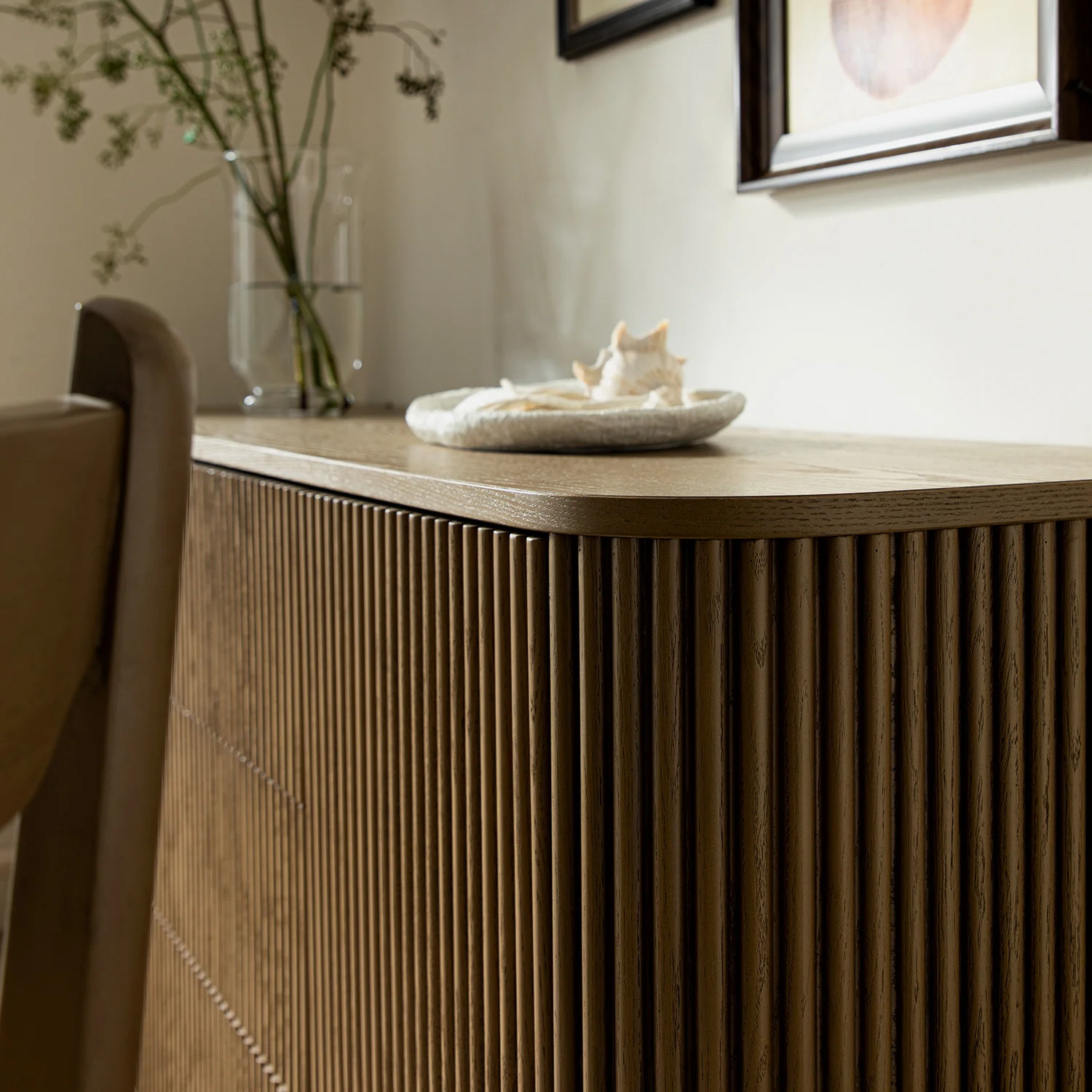 Maru Large 2-Door Sideboard with Drawers, Silver Oak - Image 6