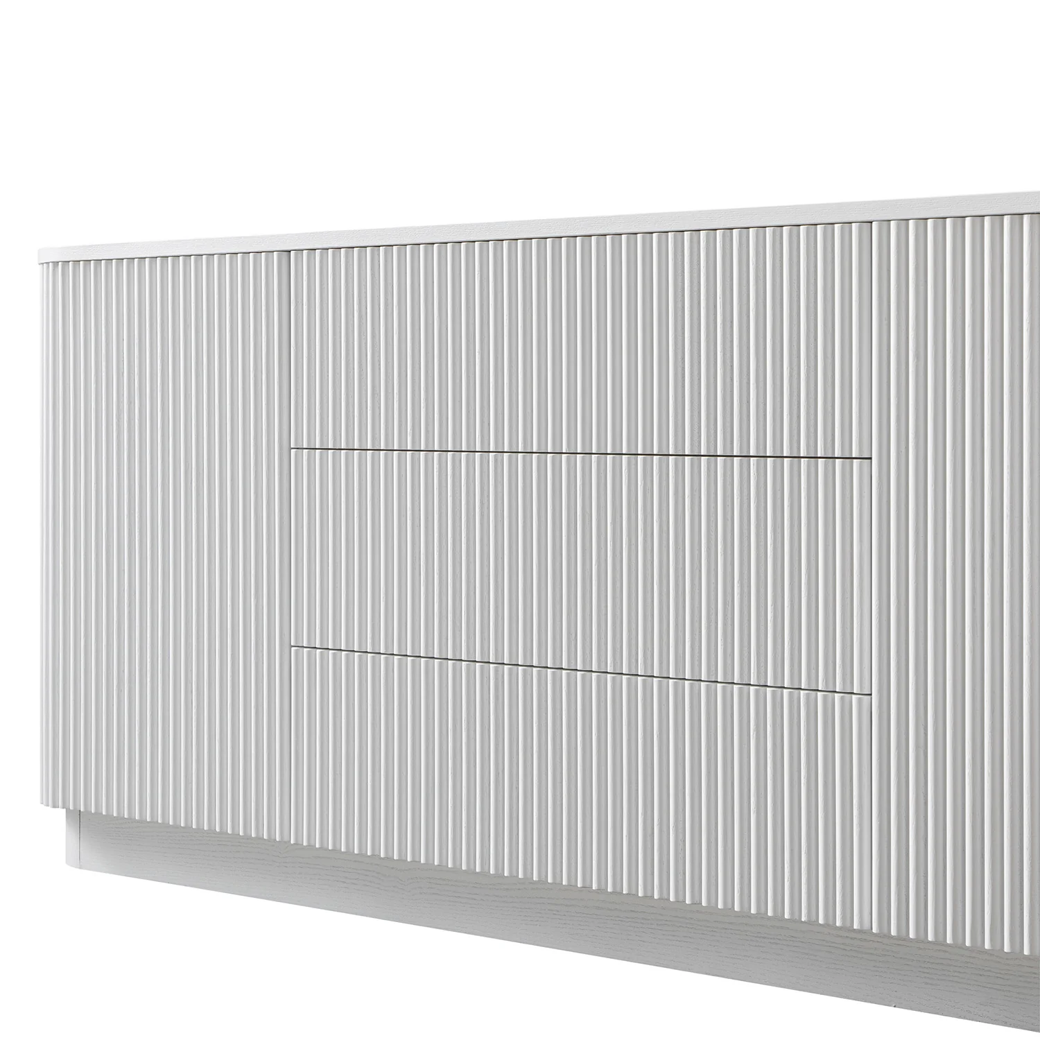 Maru Large 2-Door Sideboard with Drawers, Washed White - Image 16