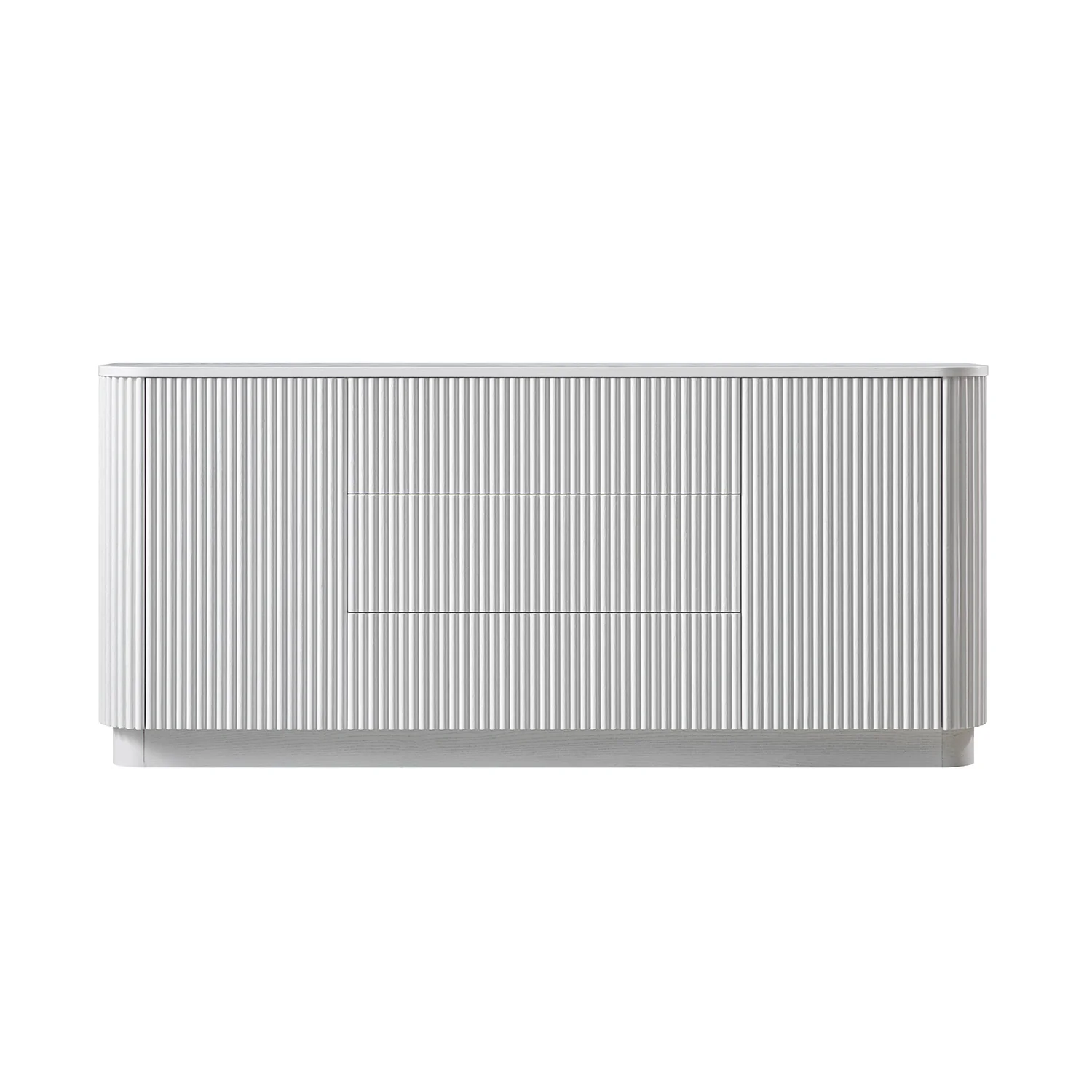 Maru Large 2-Door Sideboard with Drawers, Washed White - Image 9
