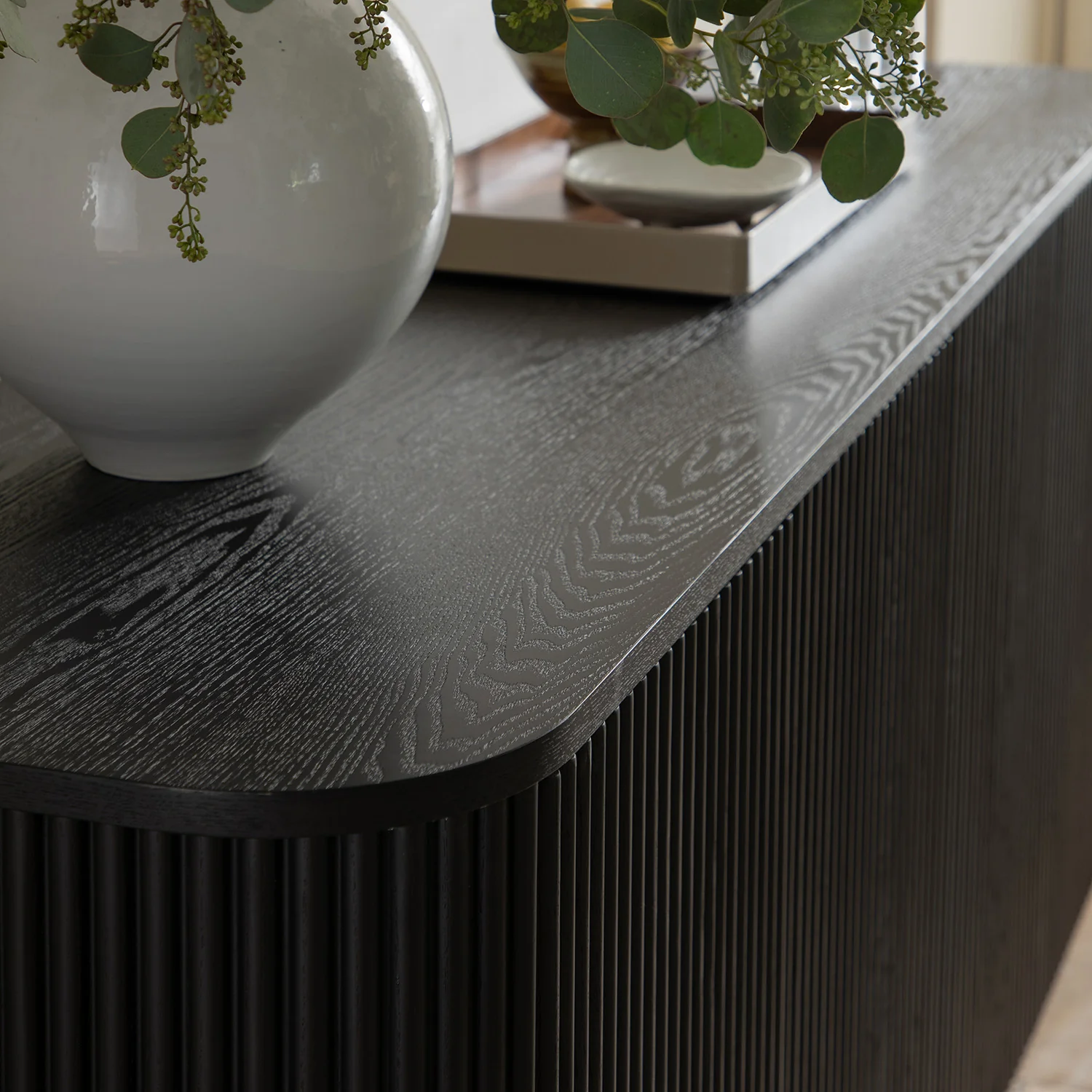 Maru Large 4-Door Sideboard, Black - Image 5
