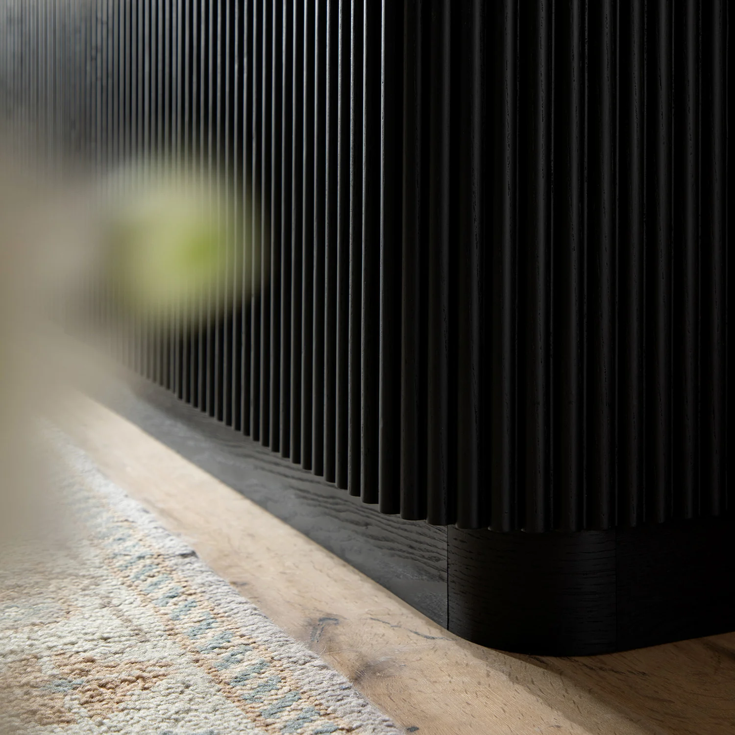 Maru Large 4-Door Sideboard, Black - Image 6
