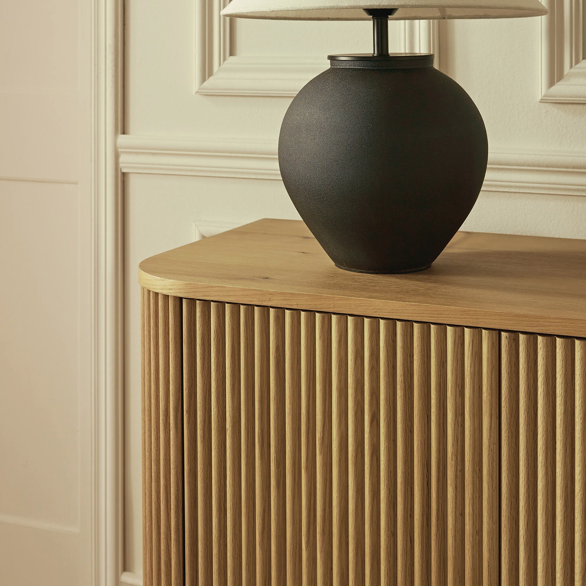 Maru Large 4-Door Sideboard, Oak - Image 6