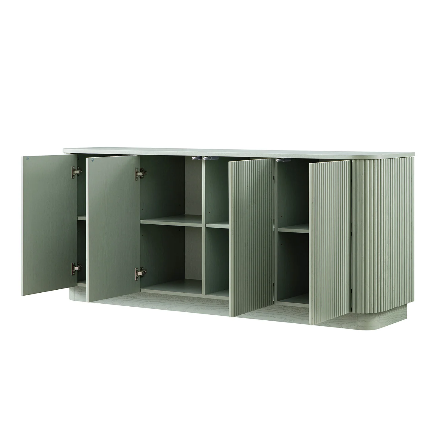 Maru Large 4-Door Sideboard, Sage Green - Image 11