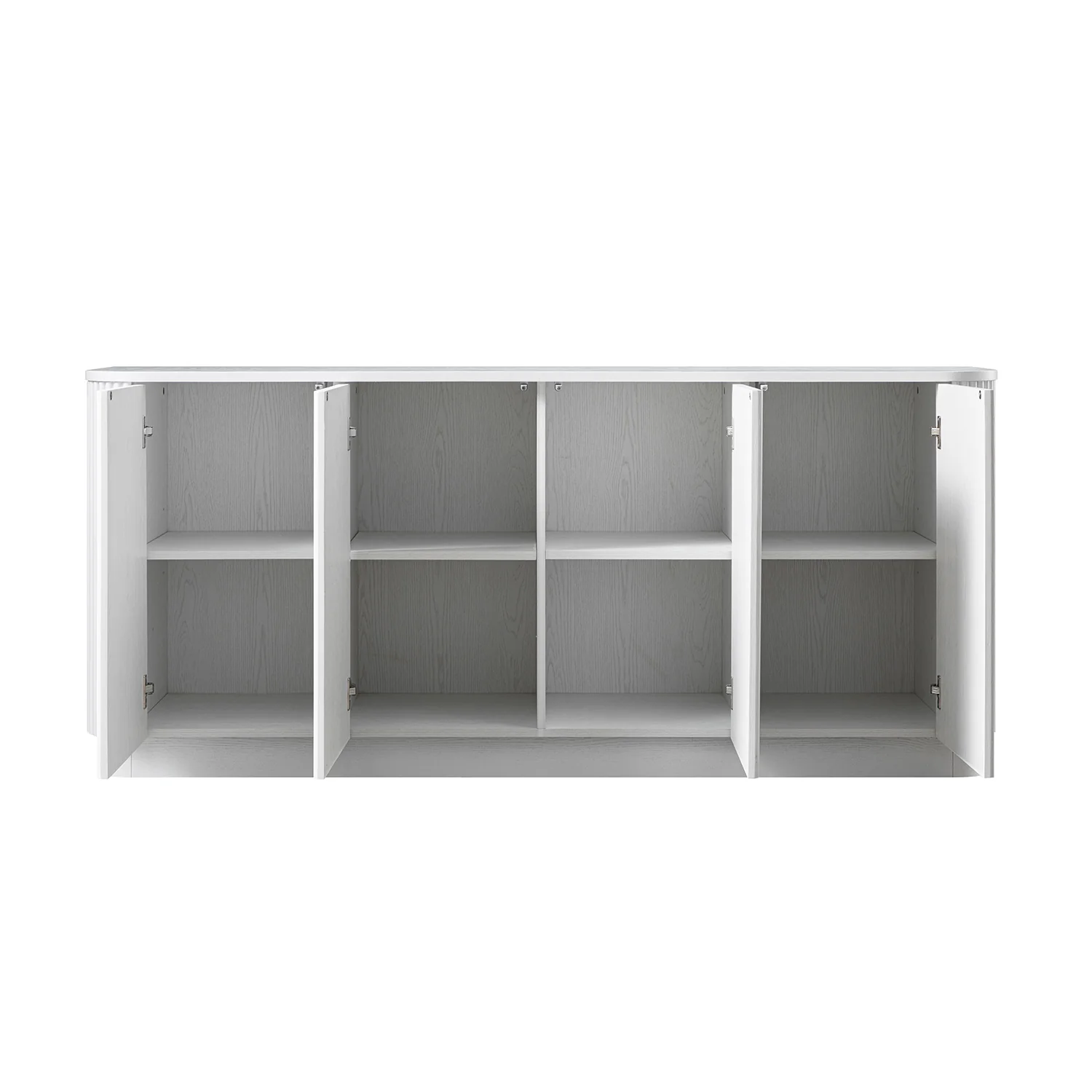 Maru Large 4-Door Sideboard, Washed White - Image 10