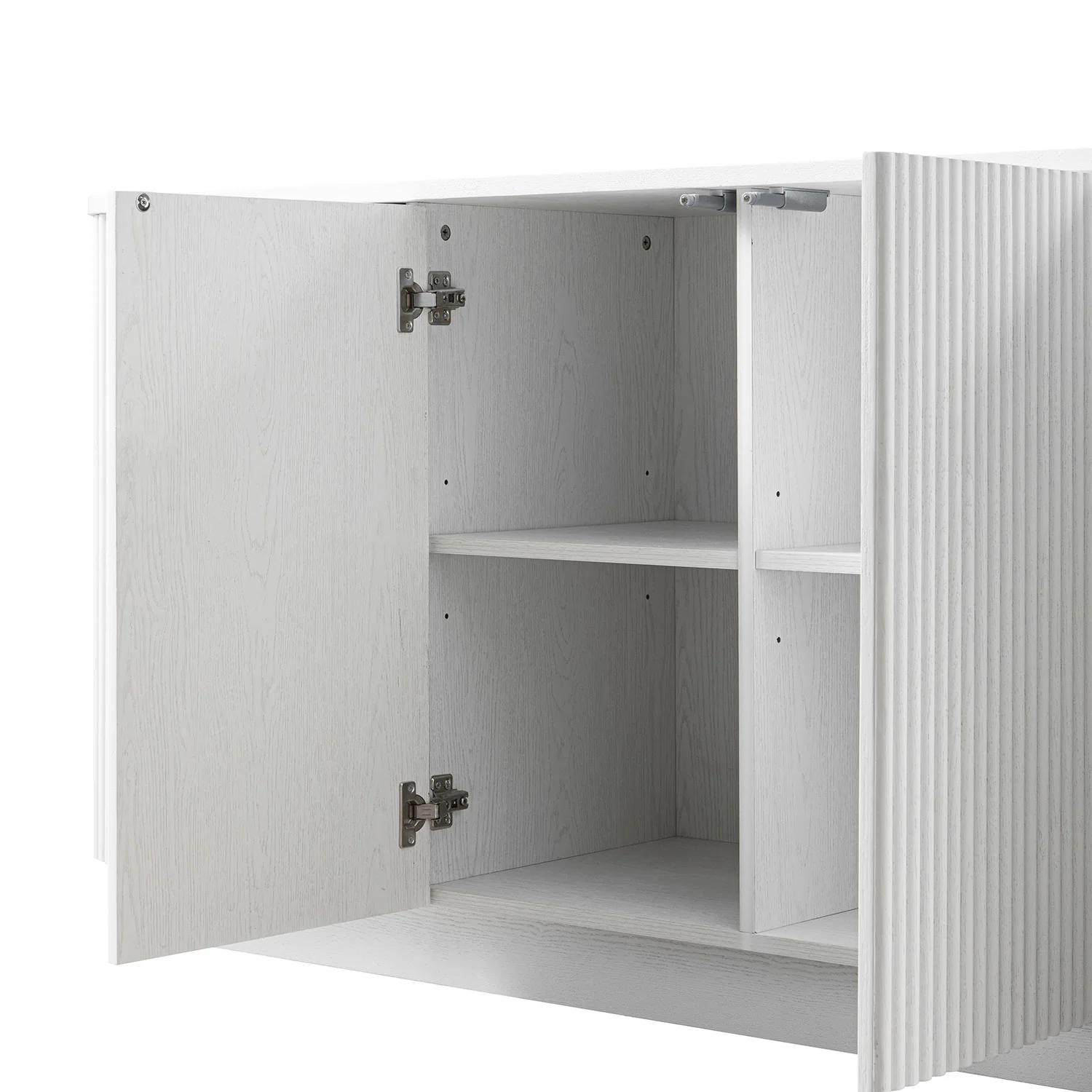 Maru Large 4-Door Sideboard, Washed White - Image 15