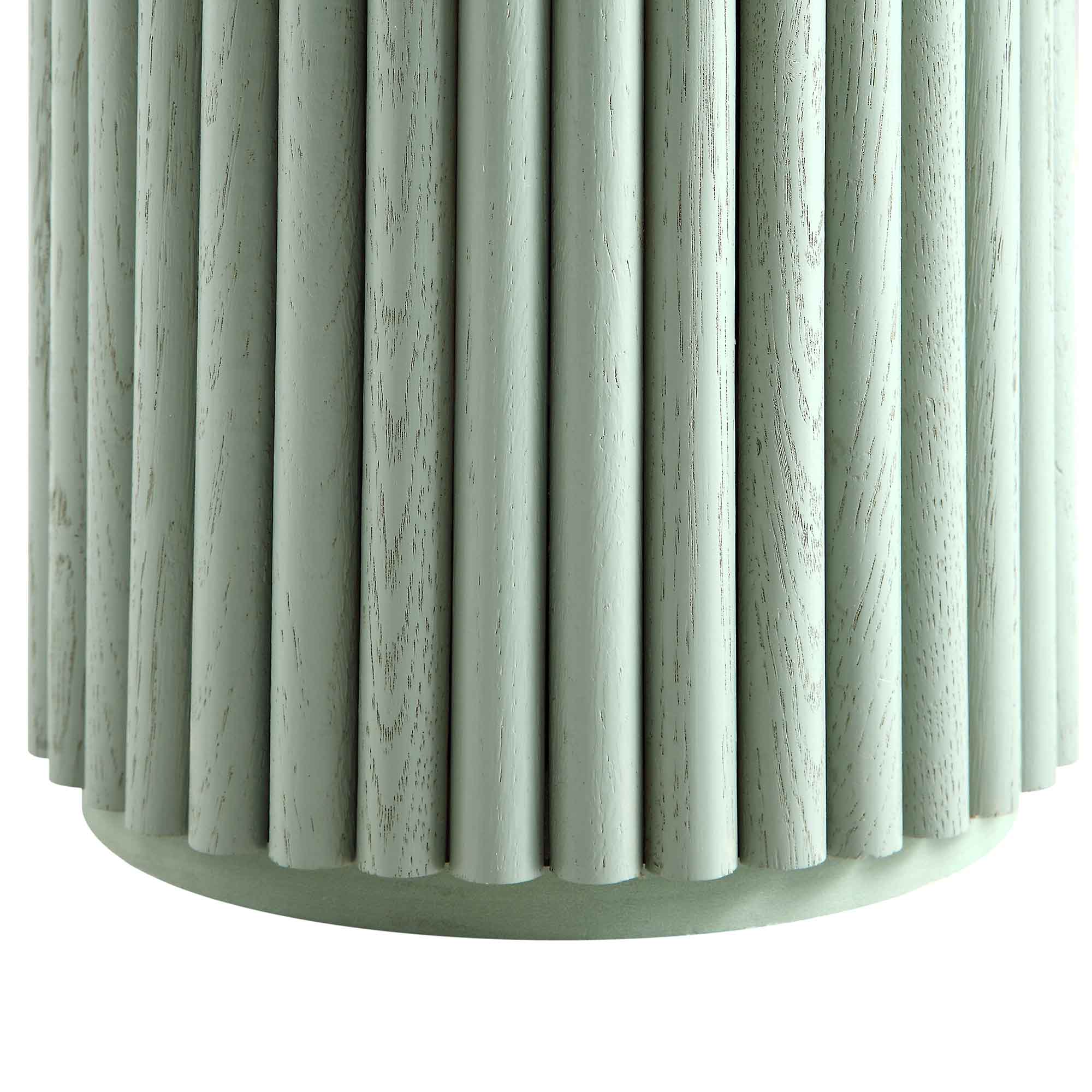 Maru Oak Round Side Table, Sage Green - Image 9