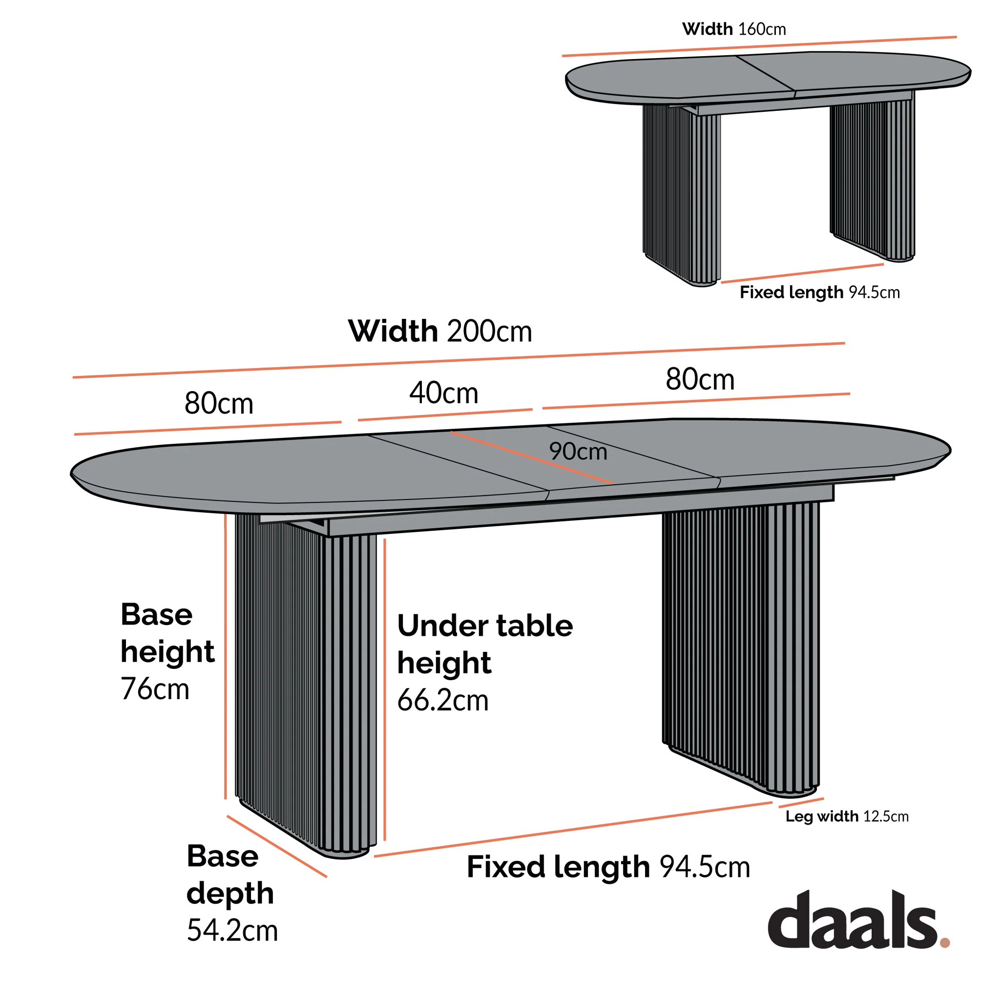 Maru Oval 6-8 Seater Extending Oak Pedestal Dining Table, Black - Image 8