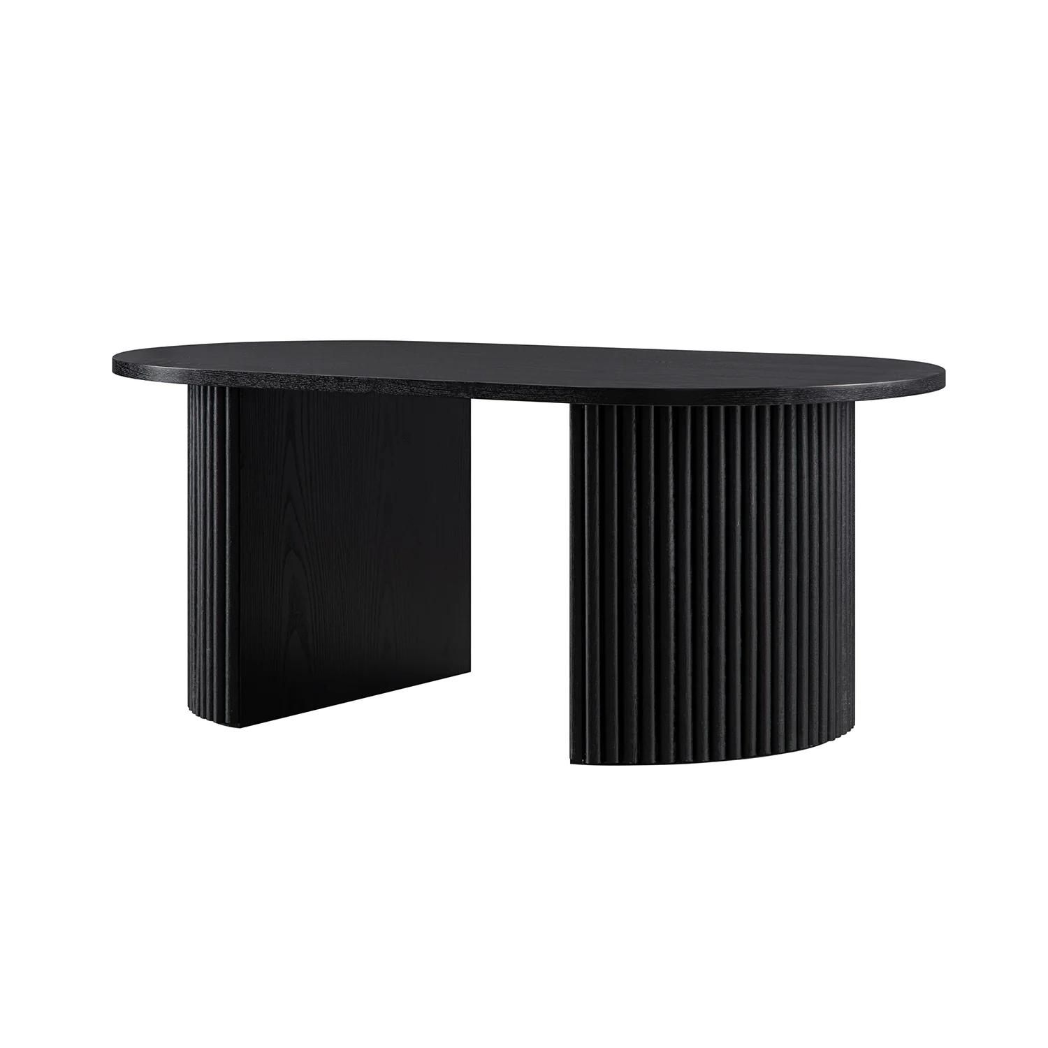 Maru Oval Coffee Table, Black - Image 9