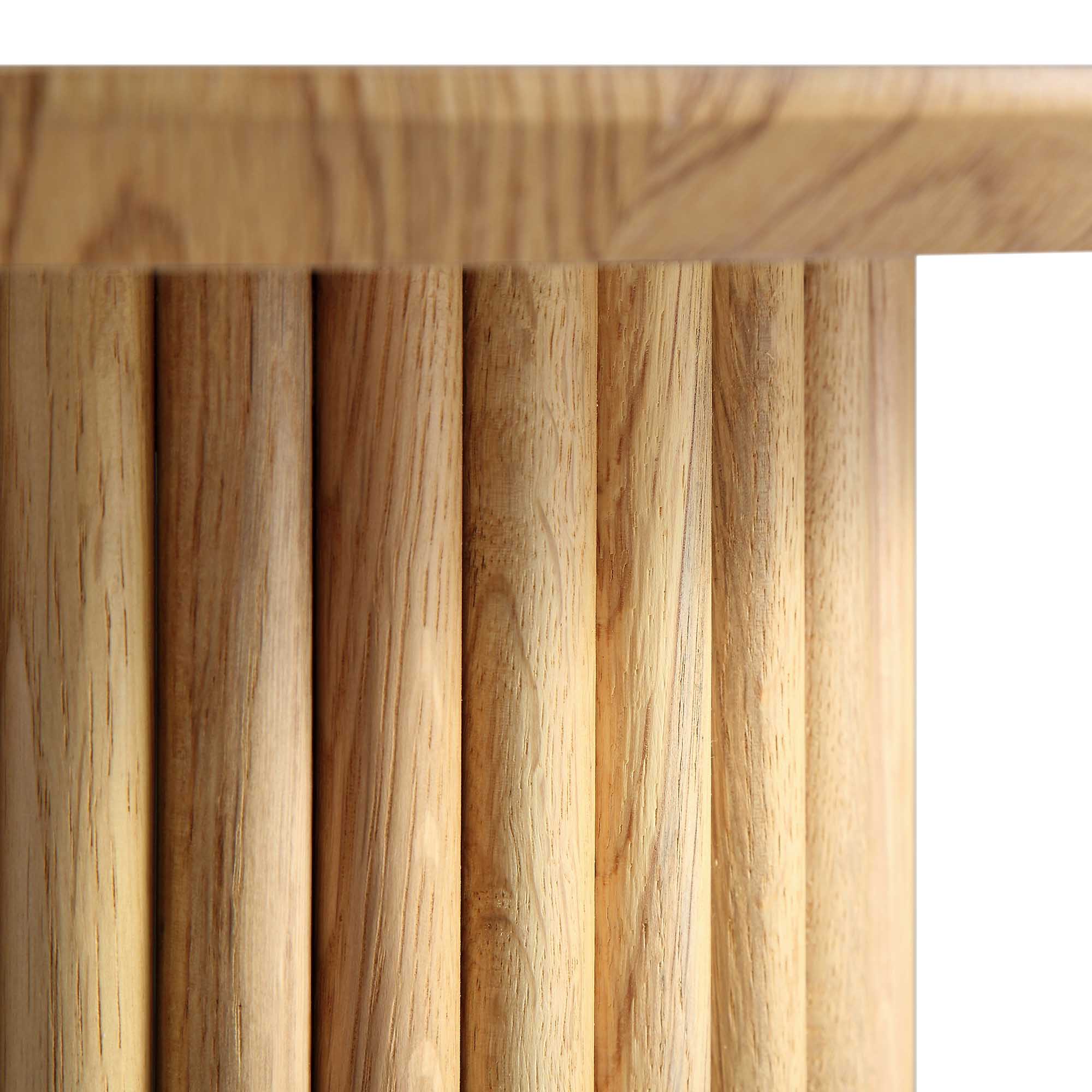 Maru Oak Round Side Table, Oak - Image 9