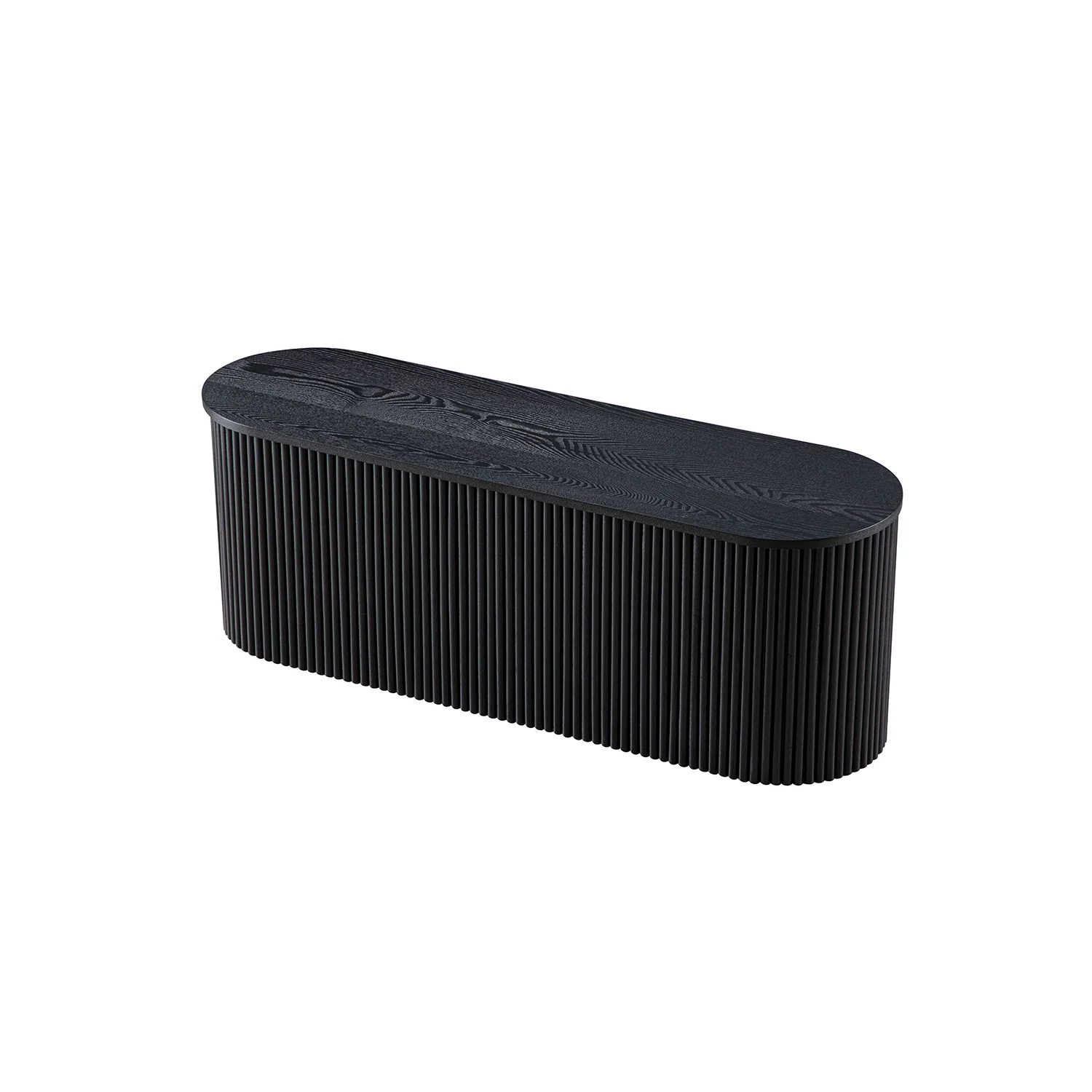 Maru Storage Ottoman Bench, Black - Image 10