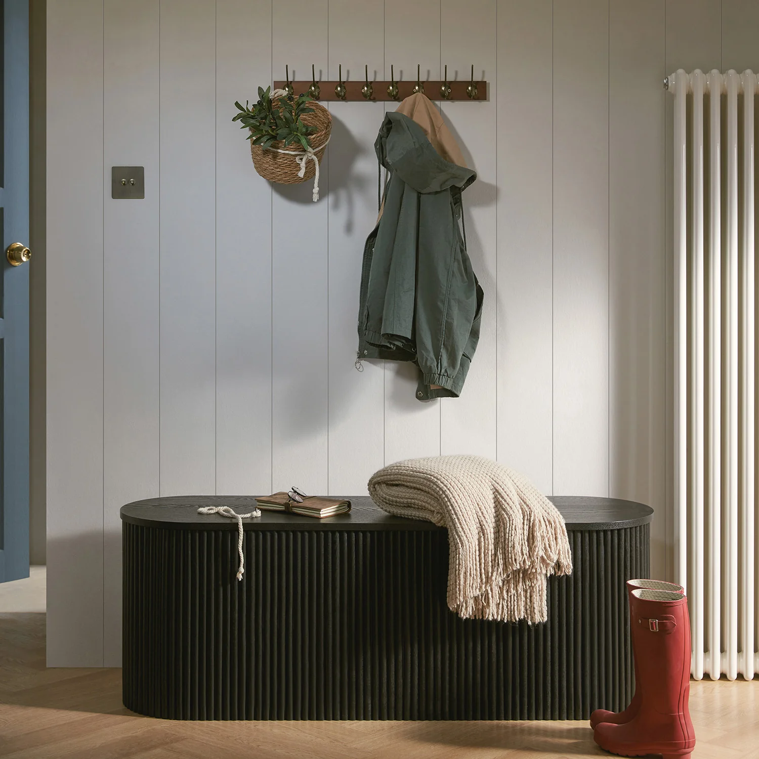Maru Storage Ottoman Bench, Black - Image 2