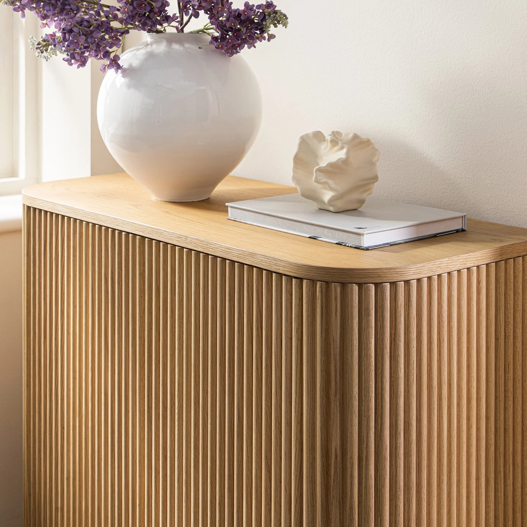 Maru Tall Cabinet, Oak - Image 6
