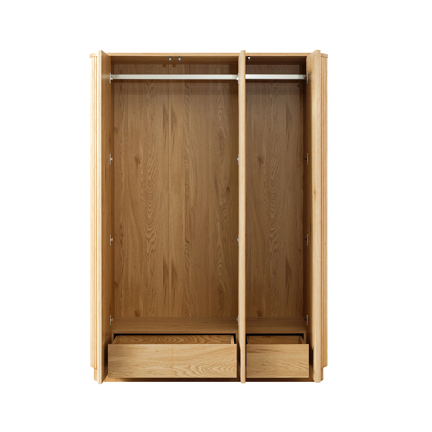 Maru Triple Wardrobe, Oak - Image 8