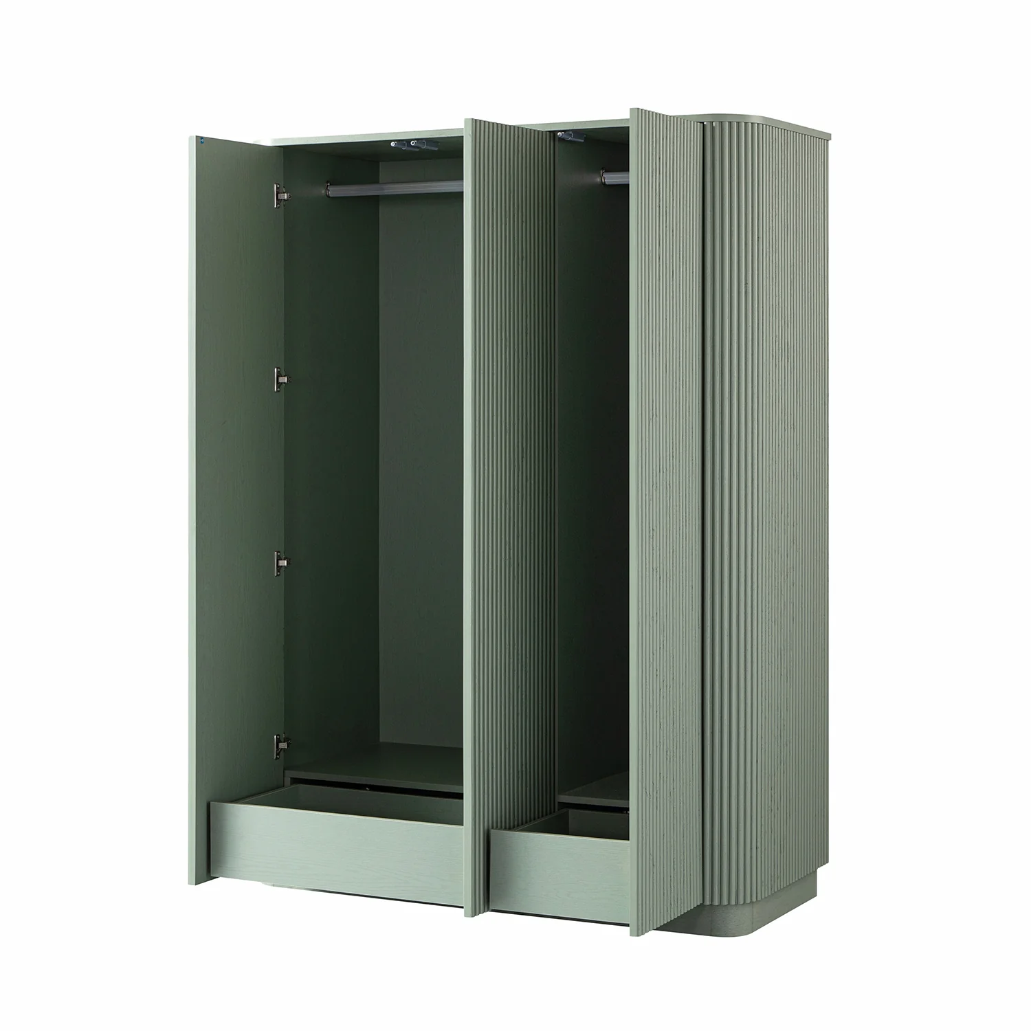 Maru Triple Wardrobe, Sage Green - Image 10