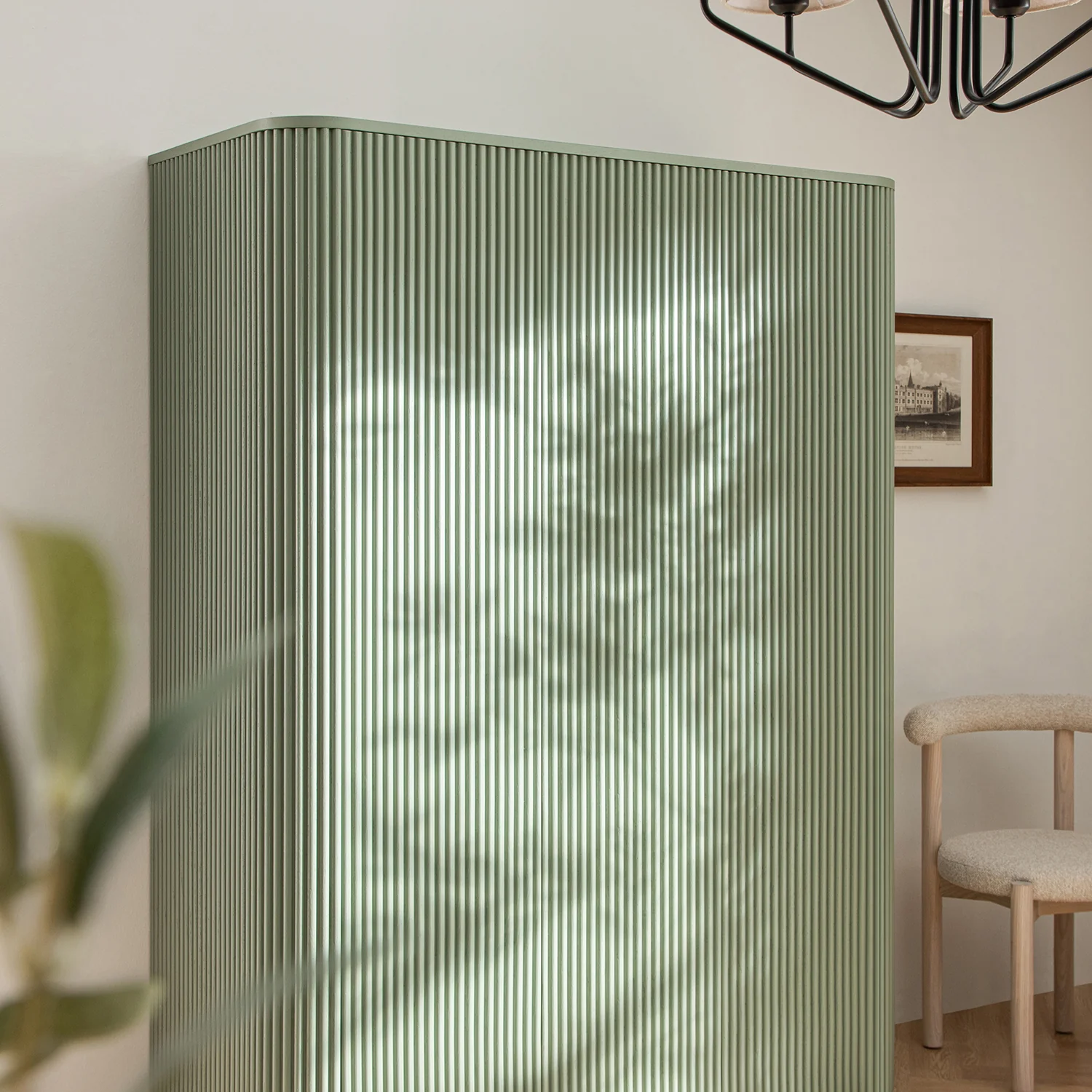Maru Triple Wardrobe, Sage Green - Image 4