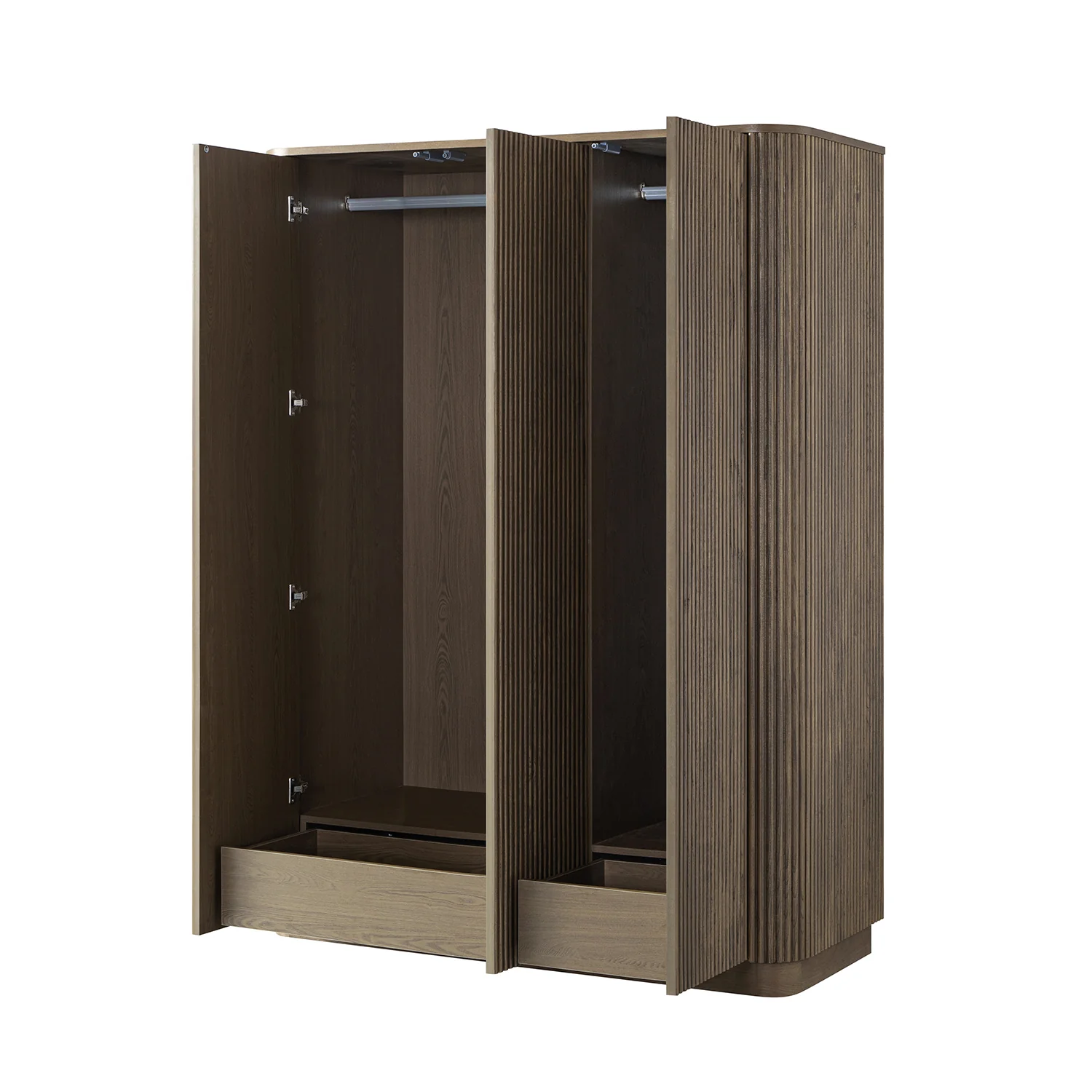 Maru Triple Wardrobe, Silver Oak - Image 11