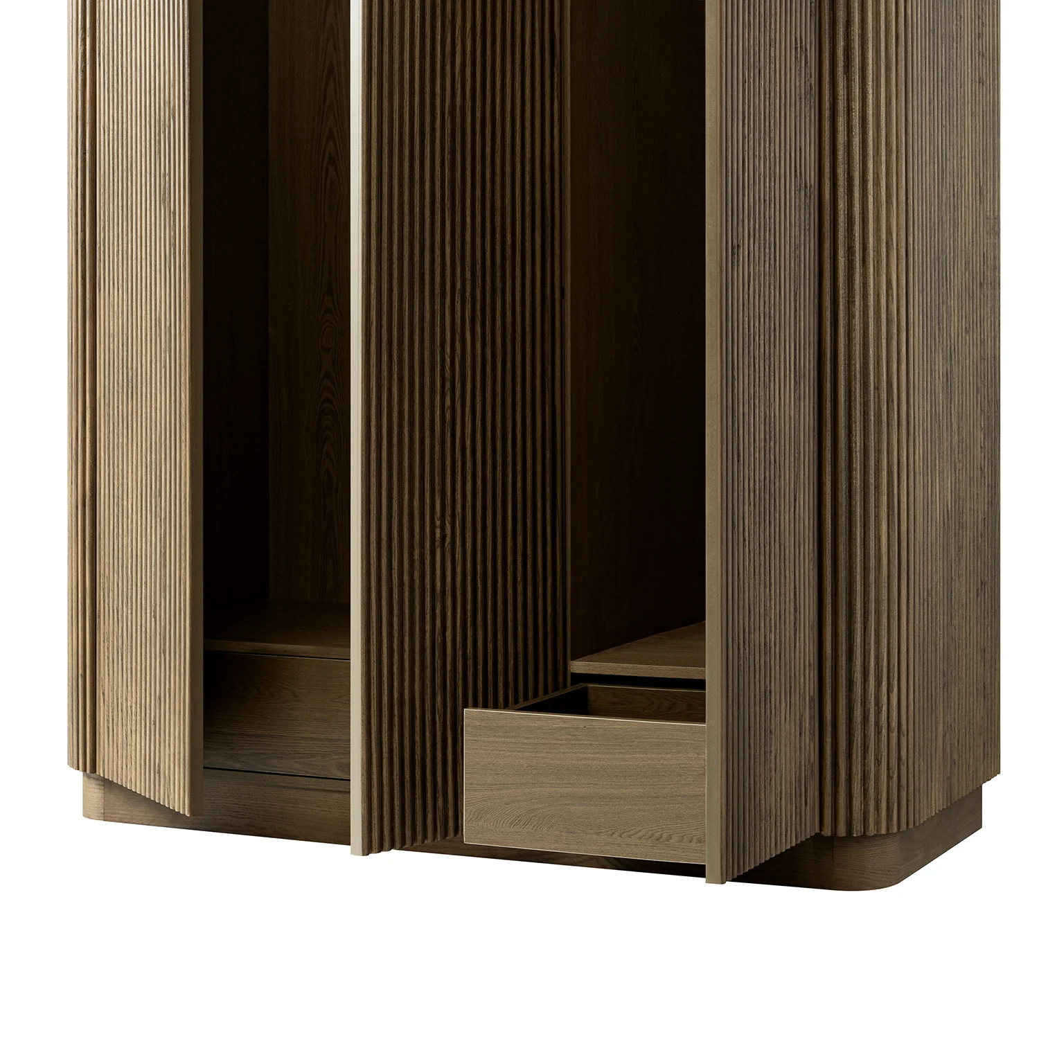 Maru Triple Wardrobe, Silver Oak - Image 15