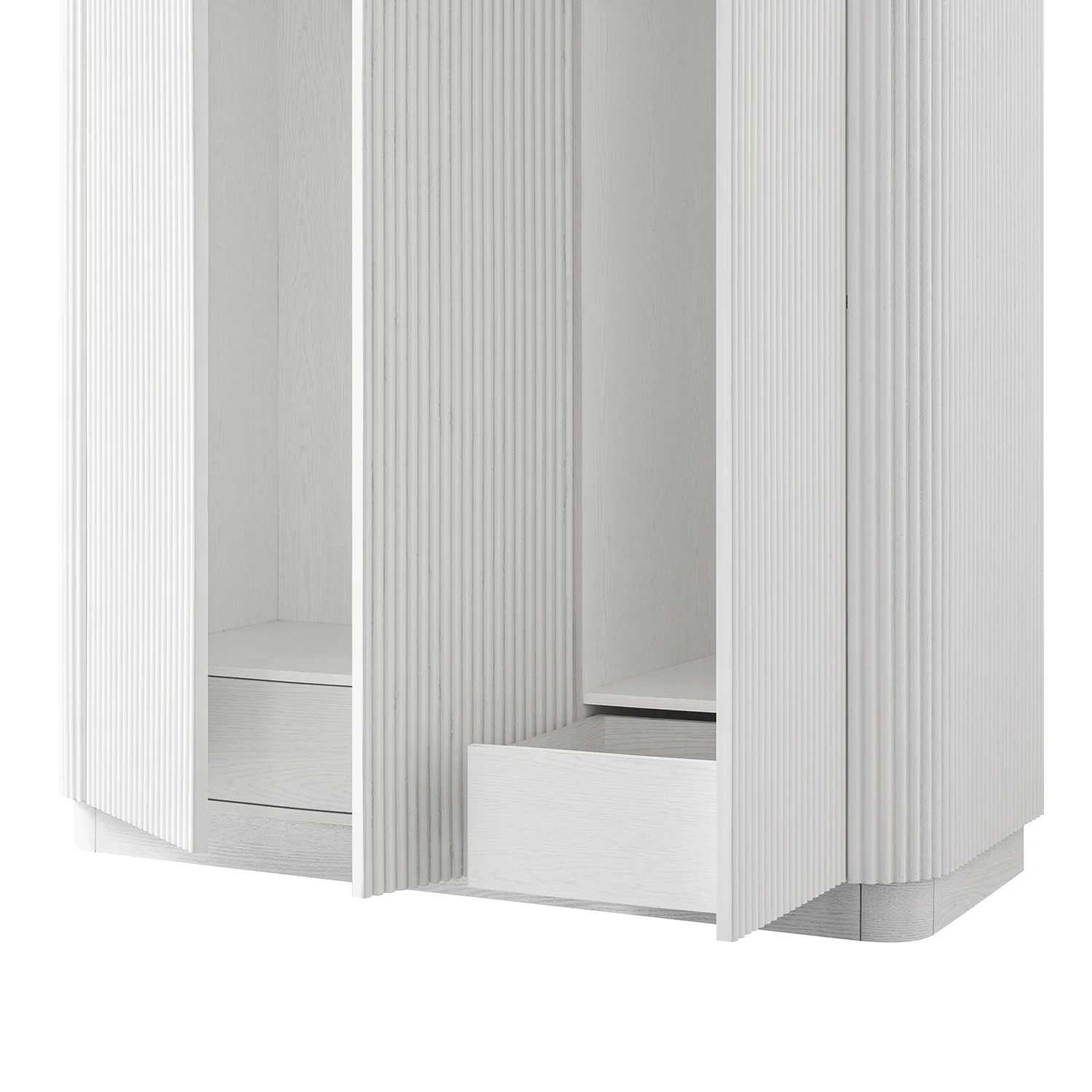 Maru Triple Wardrobe, Washed White - Image 16