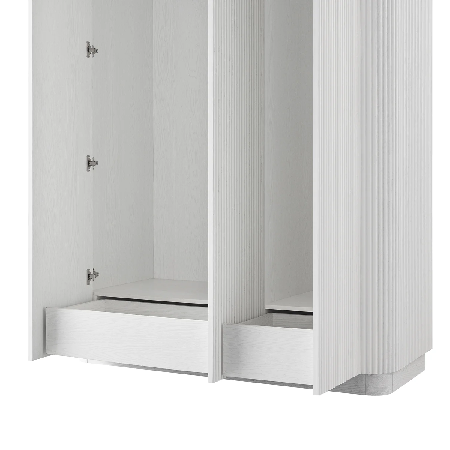 Maru Triple Wardrobe, Washed White - Image 17
