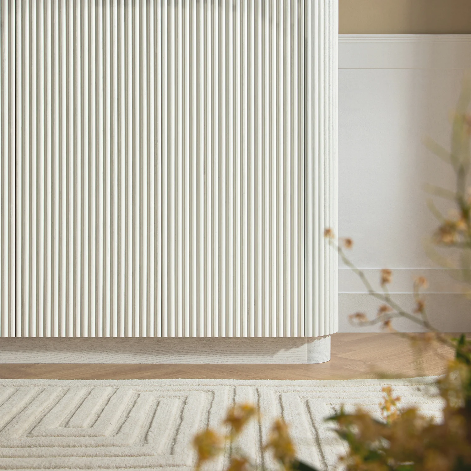 Maru Triple Wardrobe, Washed White - Image 5