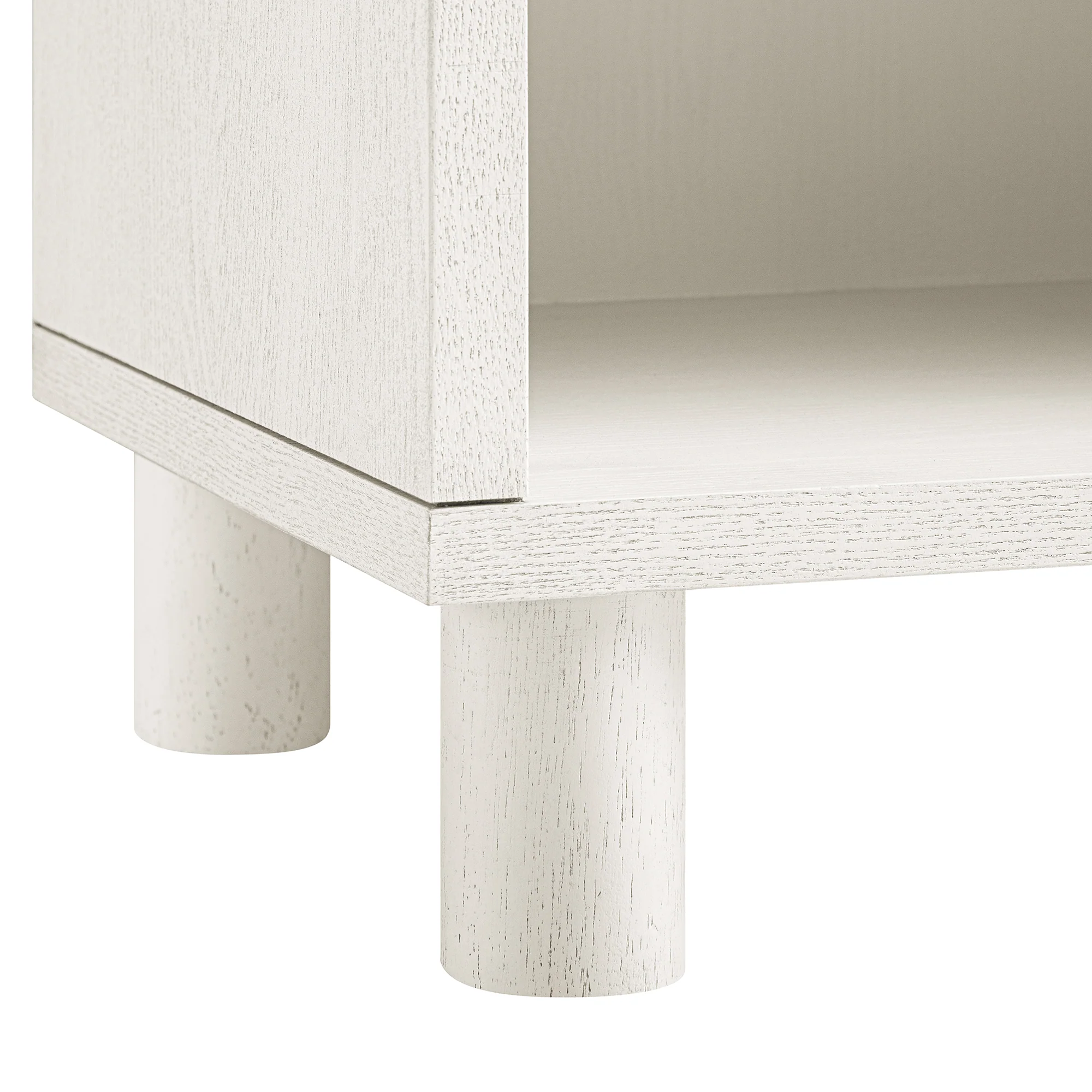 Maude 1 Drawer Bedside Table, Washed White Ash - Image 14