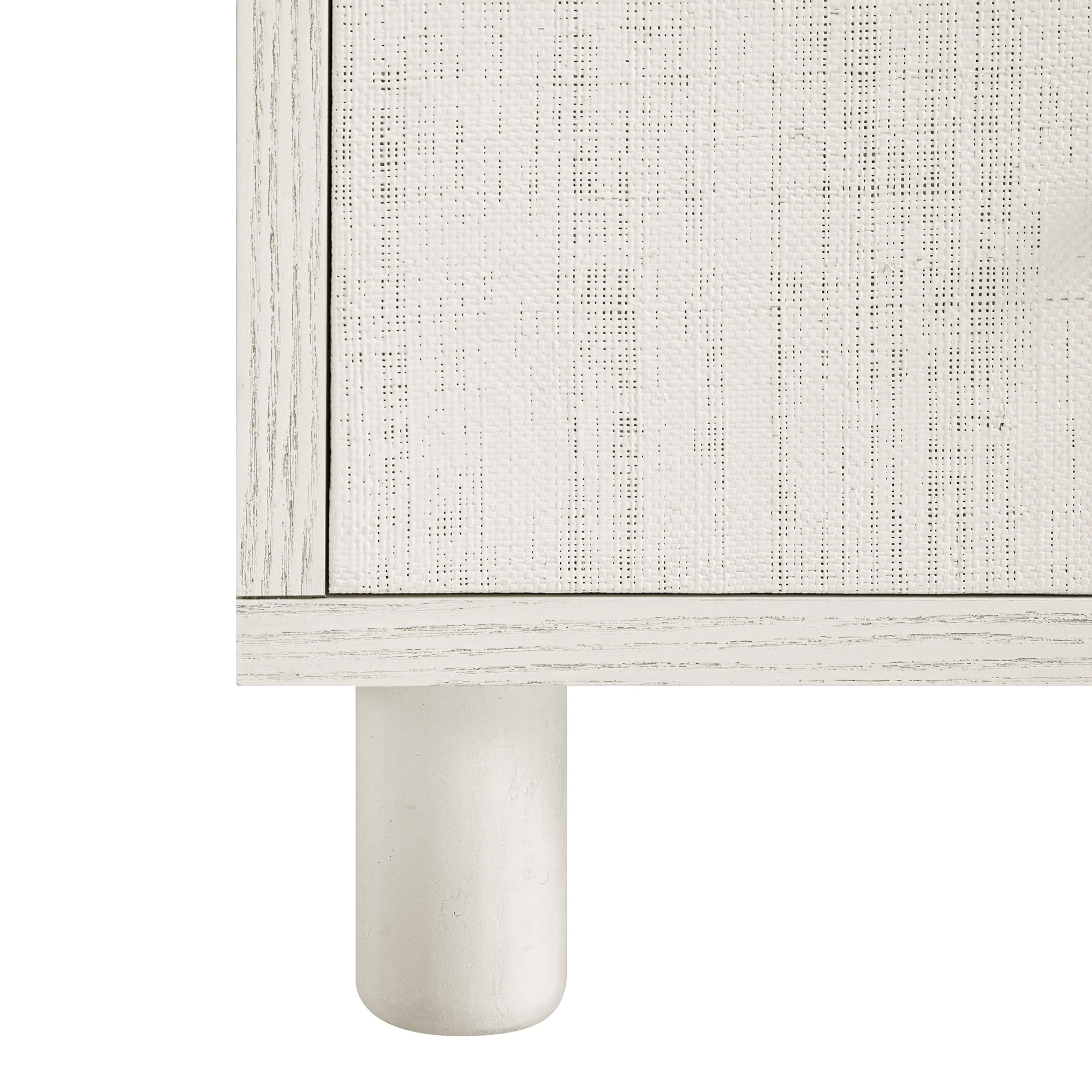 Maude 2 Drawer Bedside Table, Washed White Ash with Raffia - Image 16