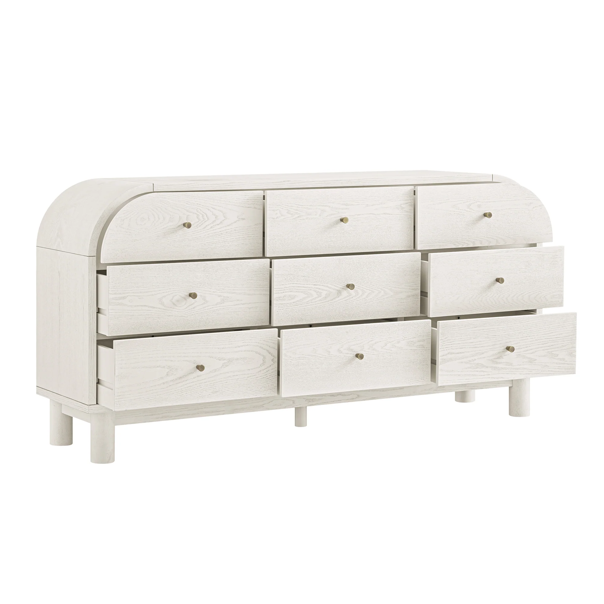Maude 9 Drawer Chest, Washed White Ash - Image 10