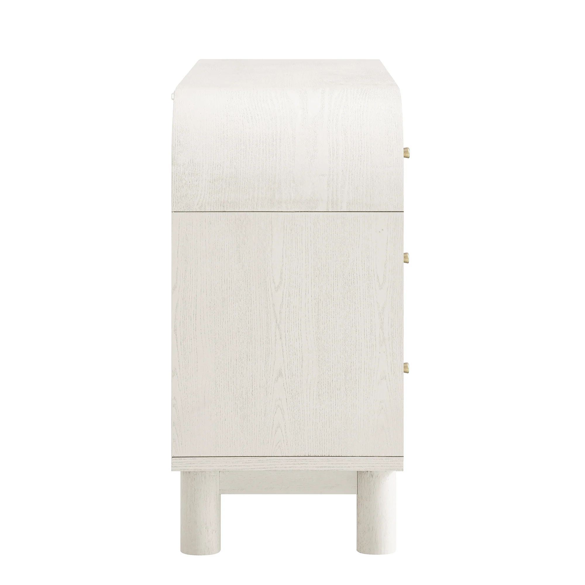 Maude 9 Drawer Chest, Washed White Ash with Raffia - Image 12