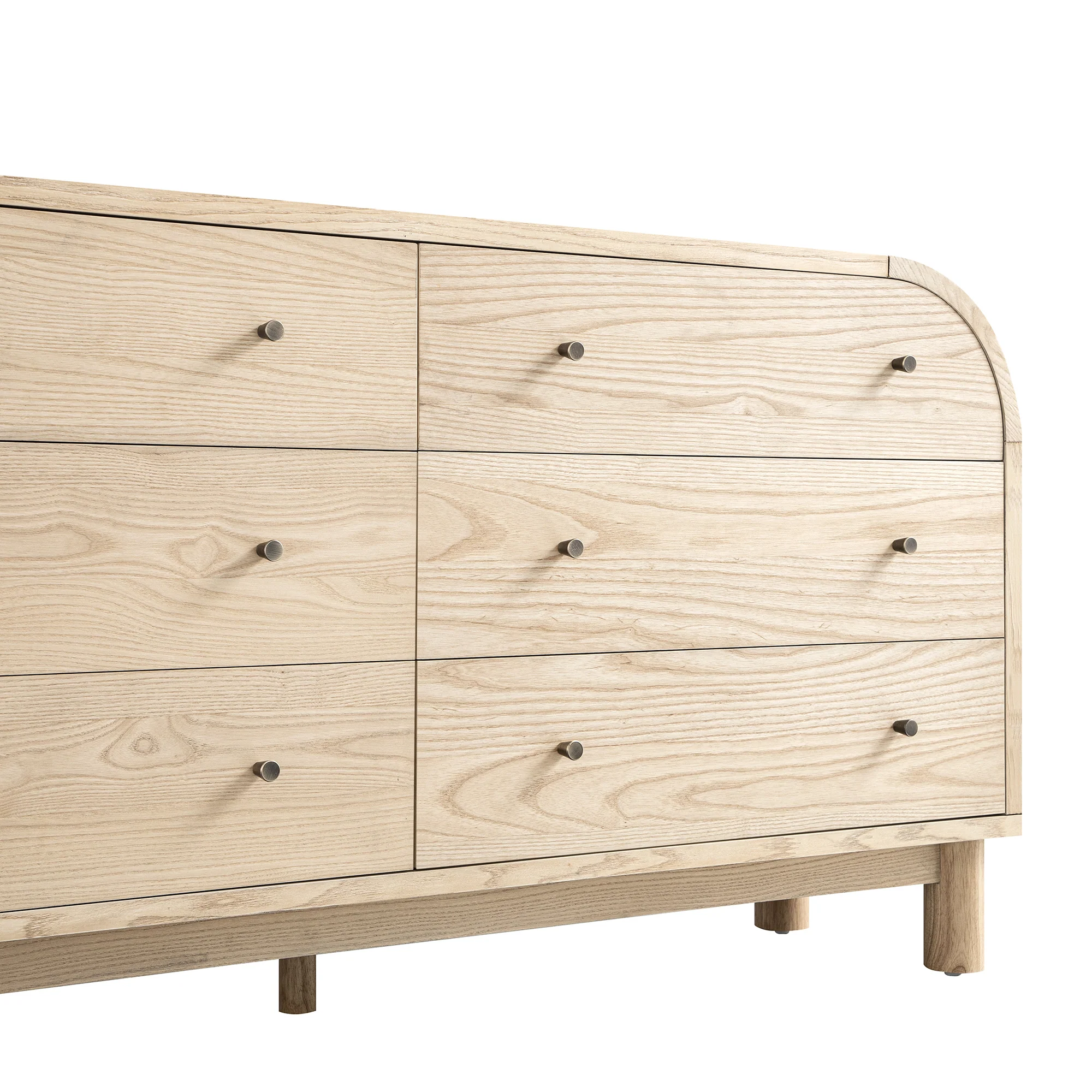 Maude Chest of 6 Drawers, Natural Ash - Image 12