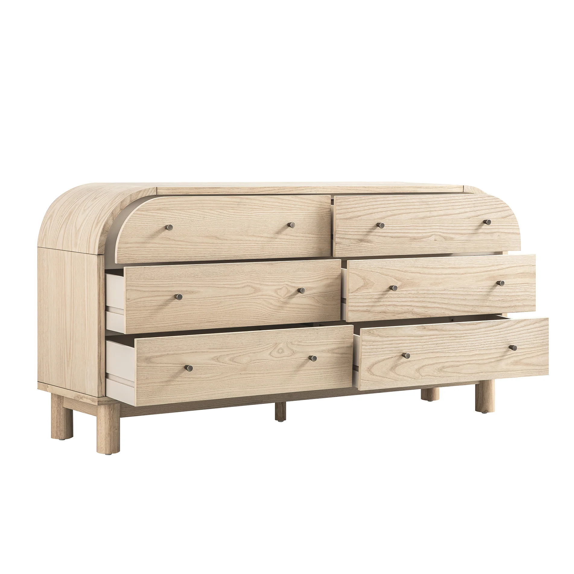 Maude Chest of 6 Drawers, Natural Ash - Image 9