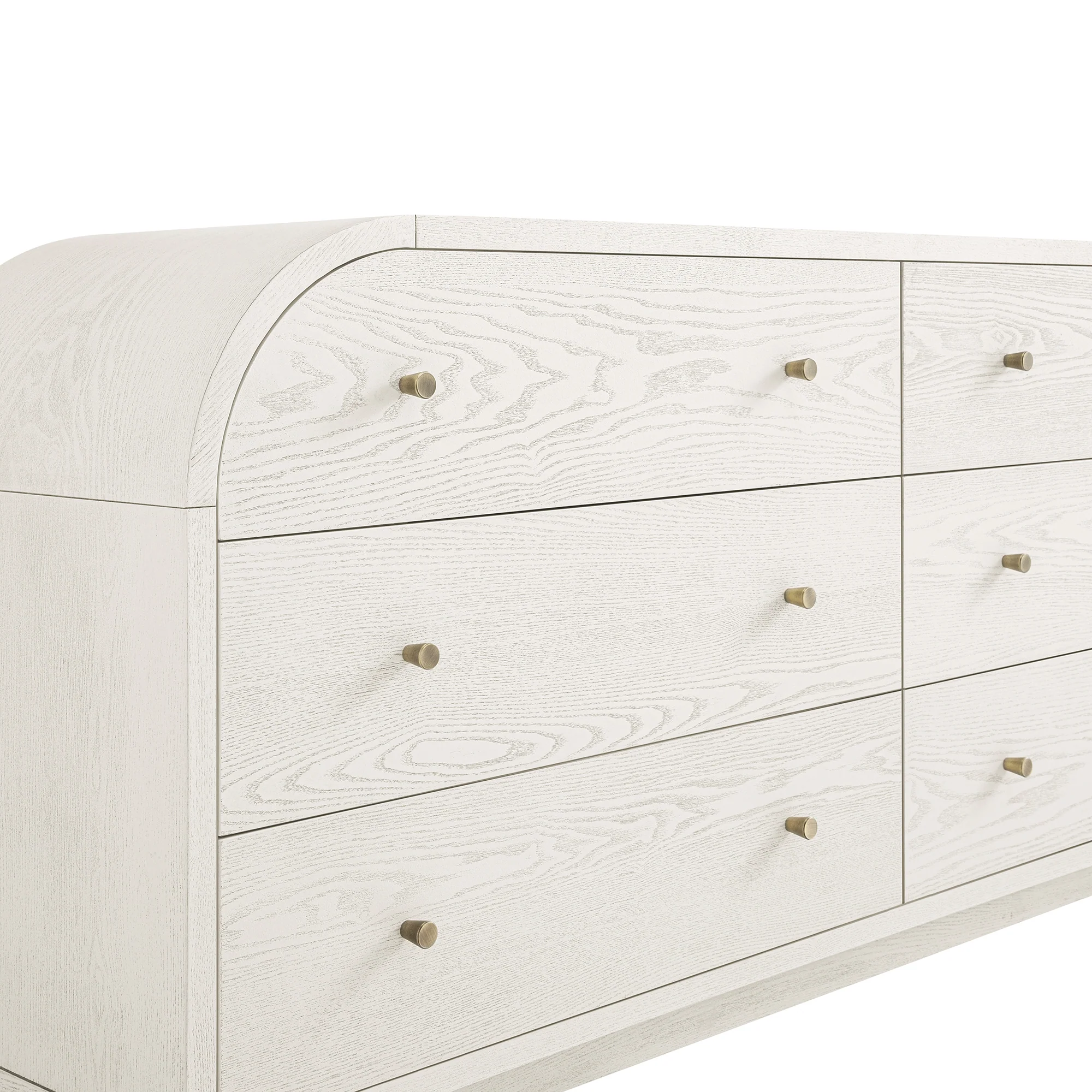 Maude Chest of 6 Drawers, Washed White Ash - Image 12