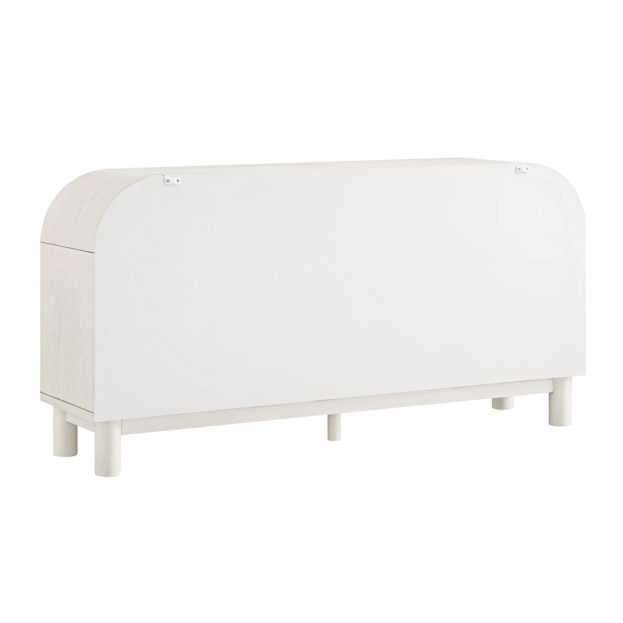 Maude Chest of 6 Drawers, Washed White Ash with Raffia - Image 11