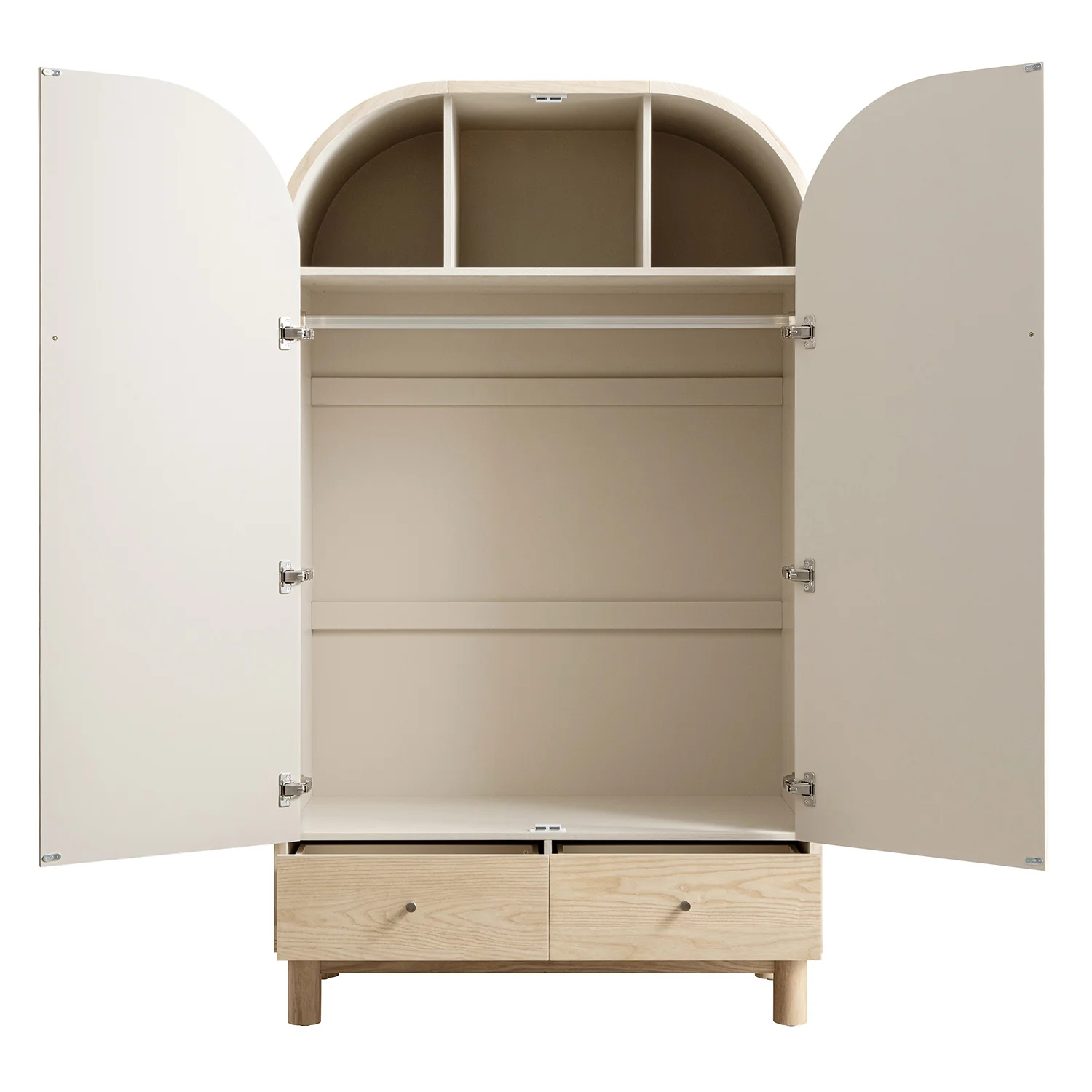 Maude Double Wardrobe, Natural Ash - Image 10