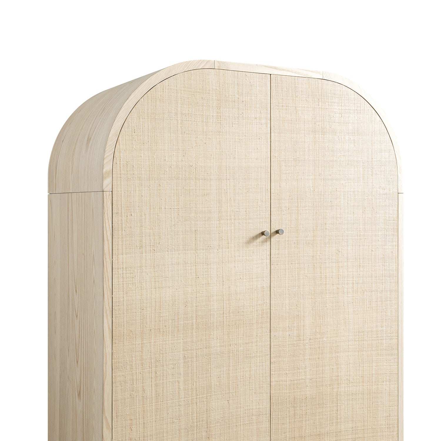 Maude Double Wardrobe, Natural Ash with Raffia - Image 14