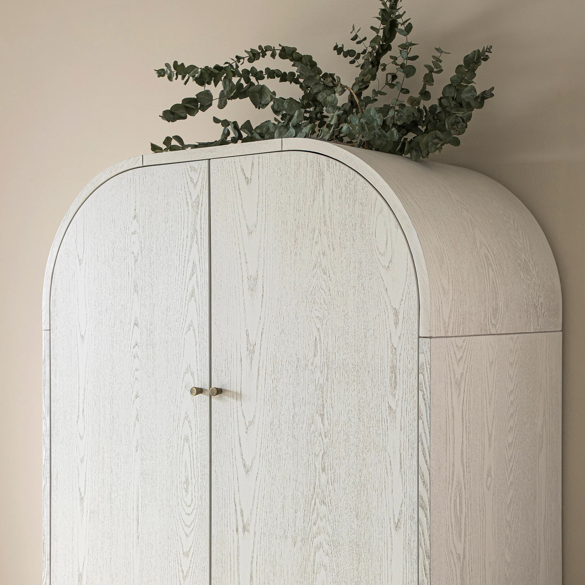 Maude Double Wardrobe, Washed White Ash - Image 6