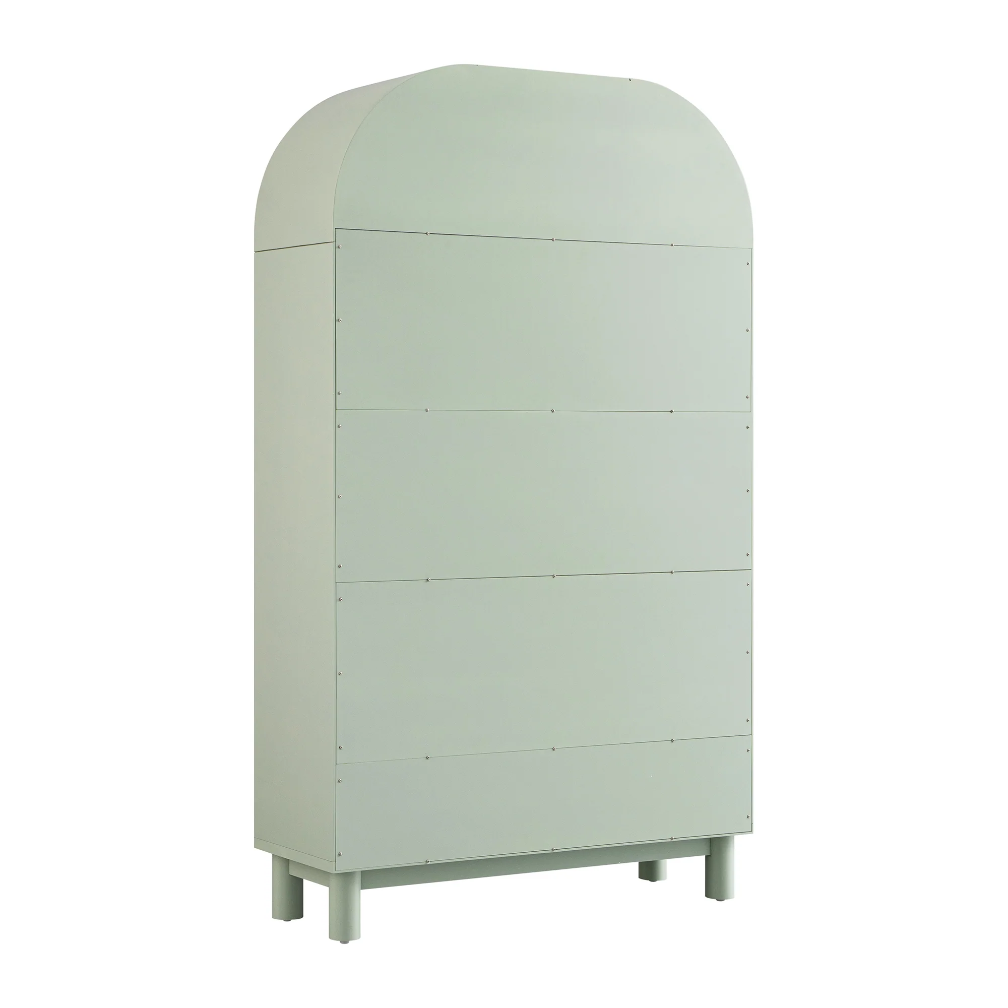 Maude Large Storage Cabinet, Muted Pistachio Ash with Raffia - Image 13