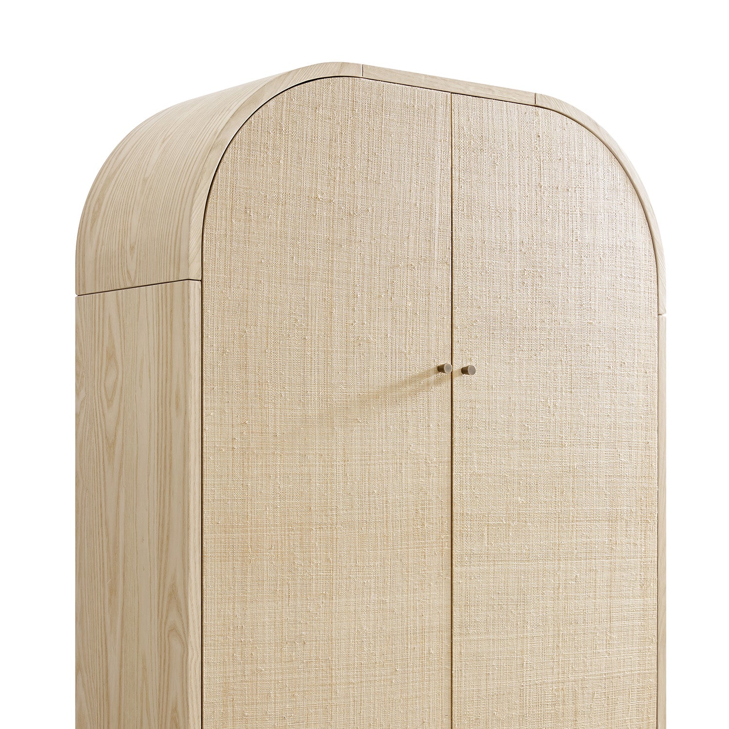 Maude Large Storage Cabinet, Natural Ash with Raffia - Image 15