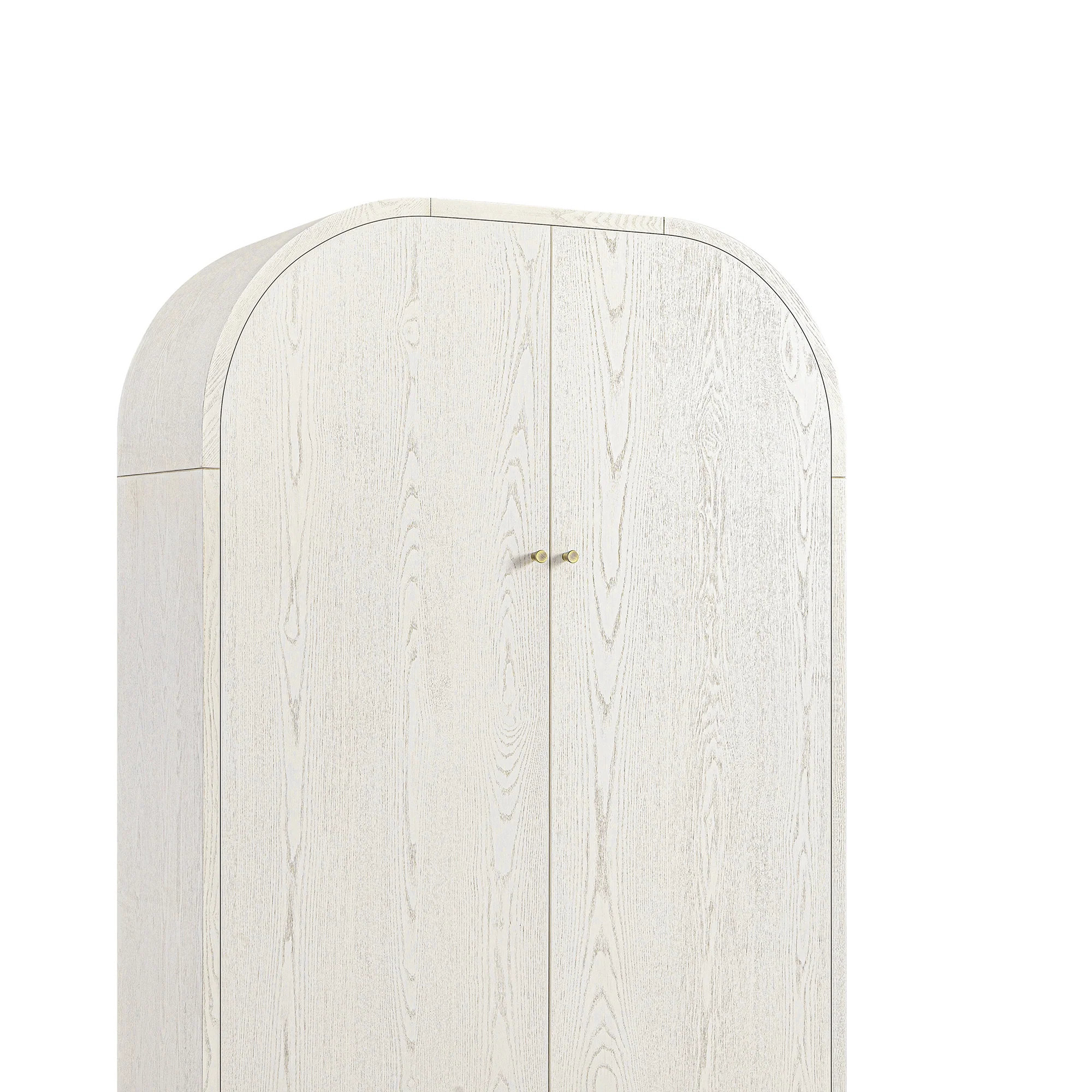 Maude Large Storage Cabinet, Washed White Ash - Image 14