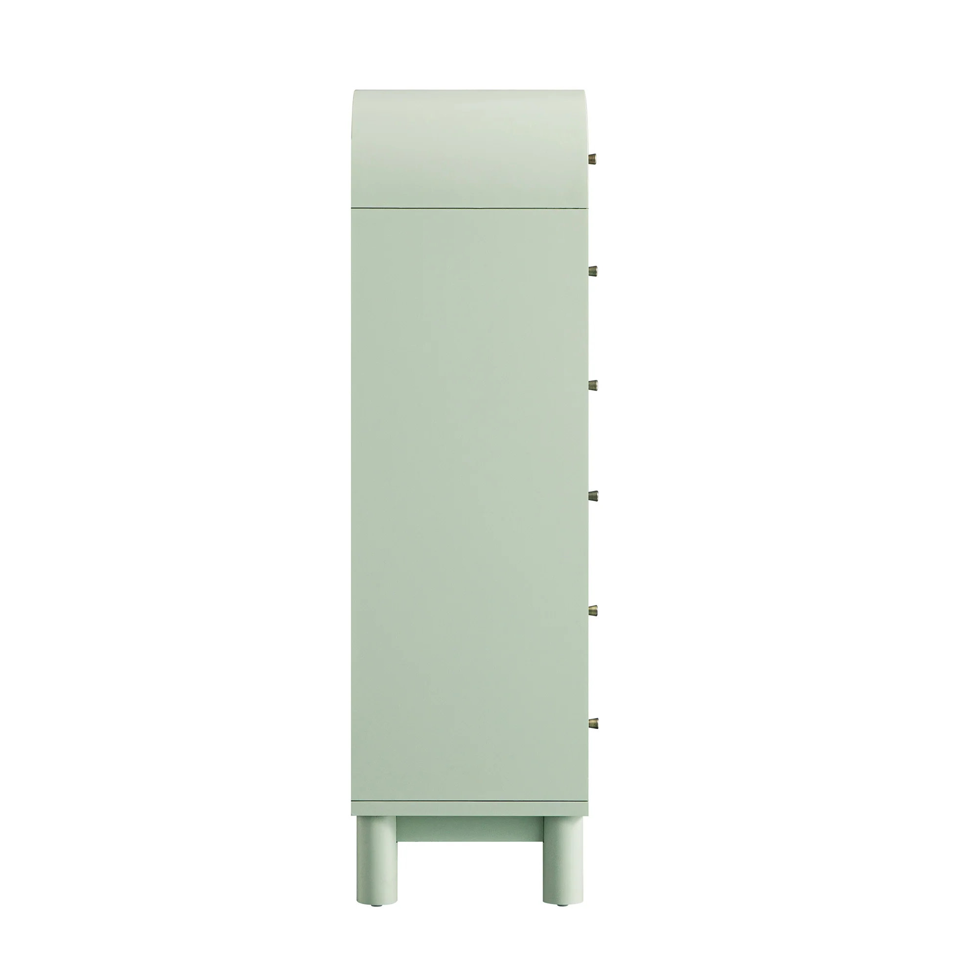 Maude Tall Chest, Muted Pistachio Ash with Raffia - Image 11