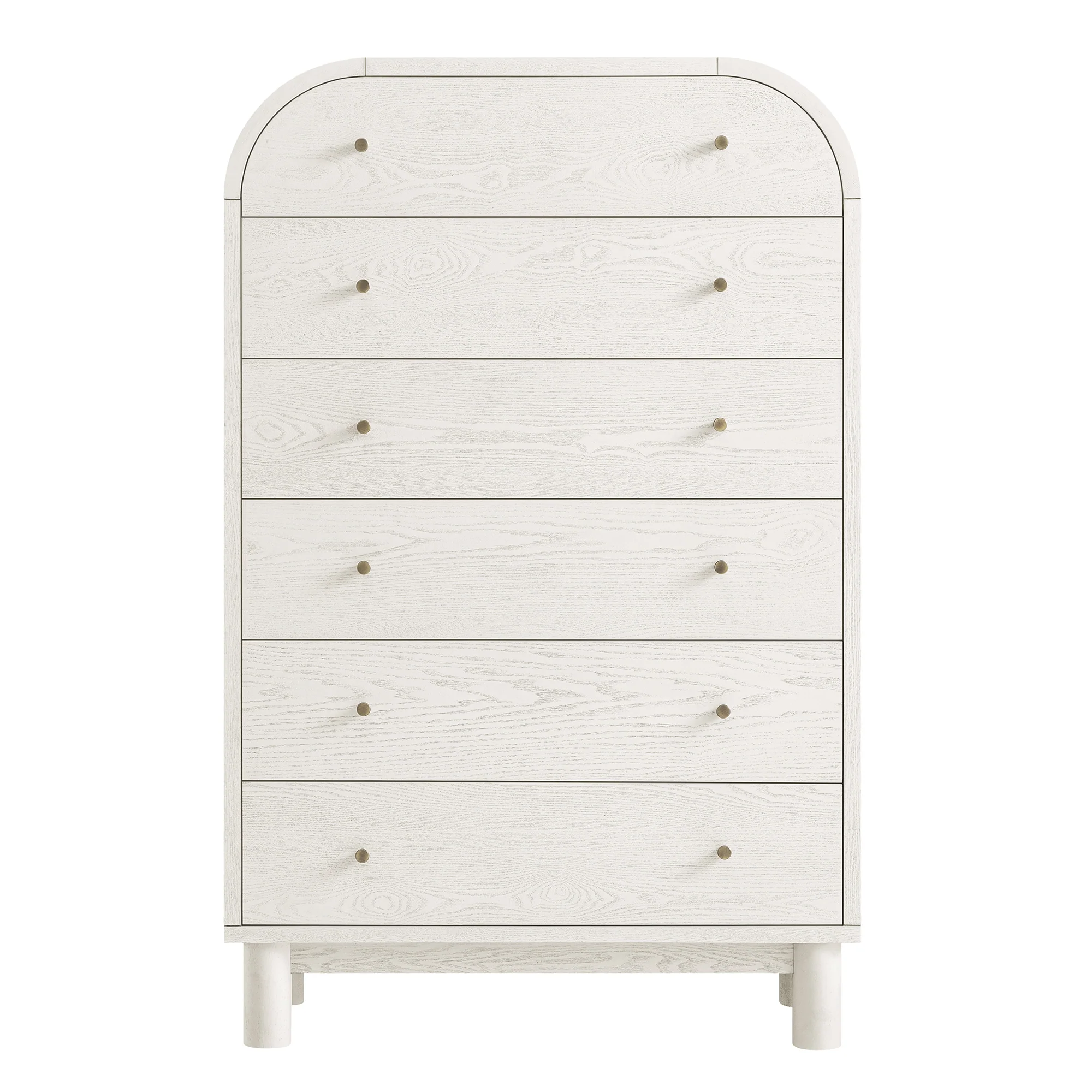 Maude Tall Chest, Washed White Ash - Image 8
