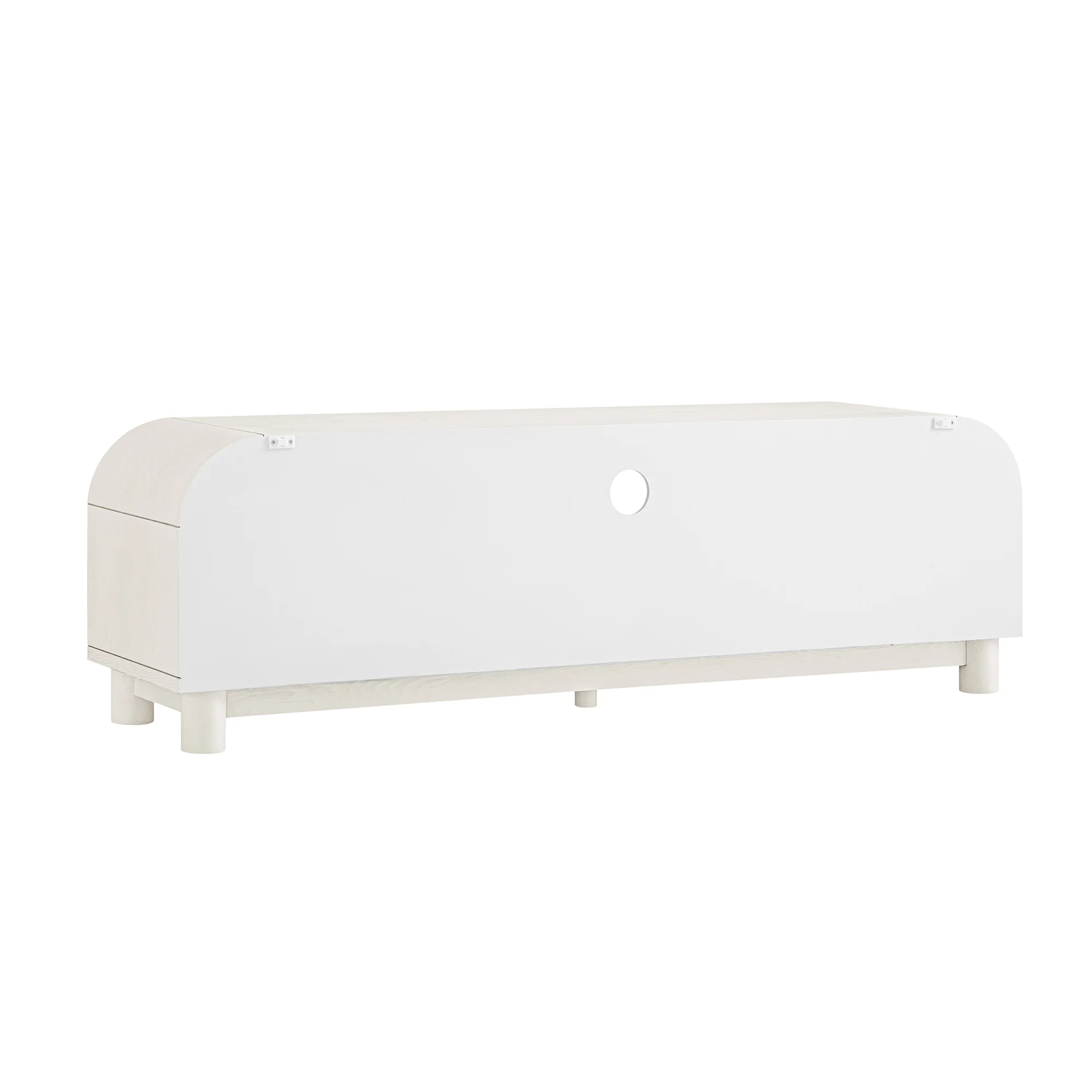 Maude TV Unit, Washed White Ash - Image 13