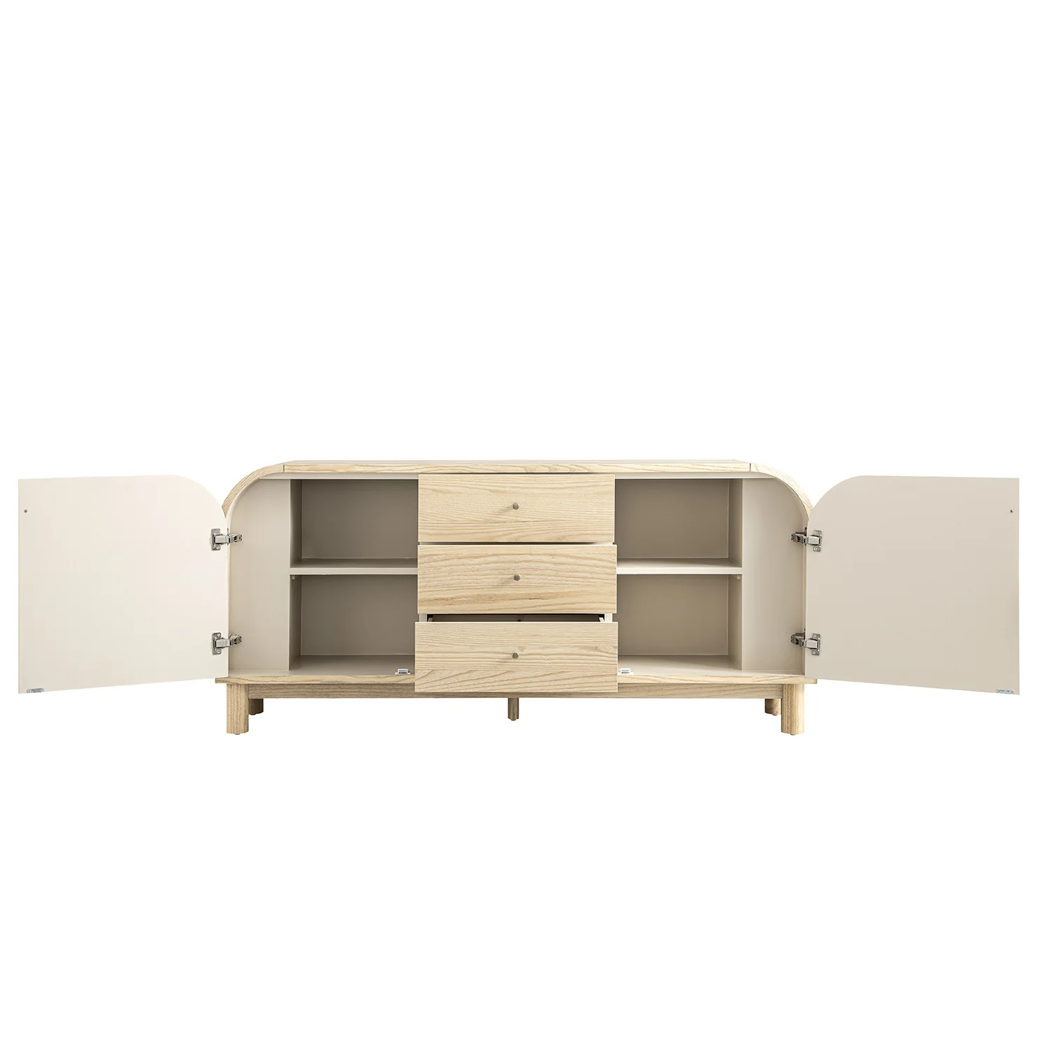 Maude Wide 3-Drawer Sideboard, Natural Ash - Image 4