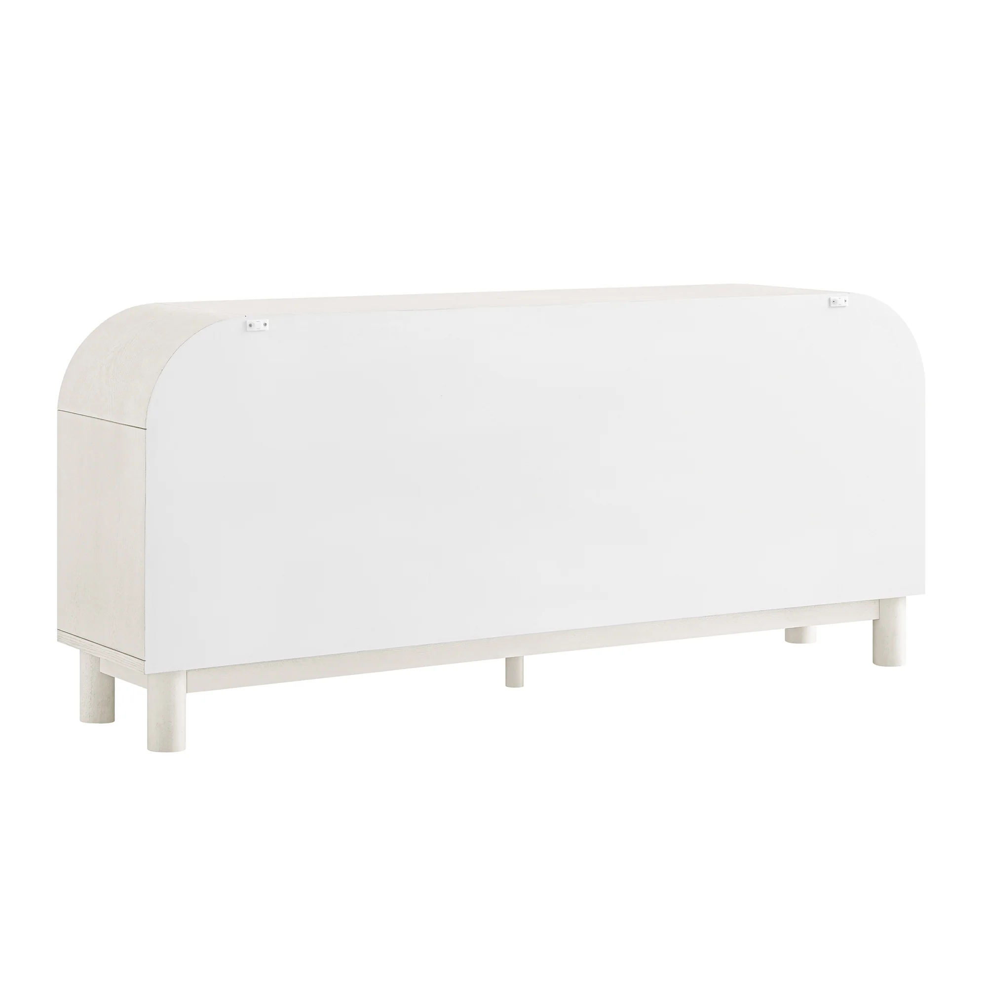 Maude Wide 3-Drawer Sideboard, Washed White Ash with Raffia - Image 16