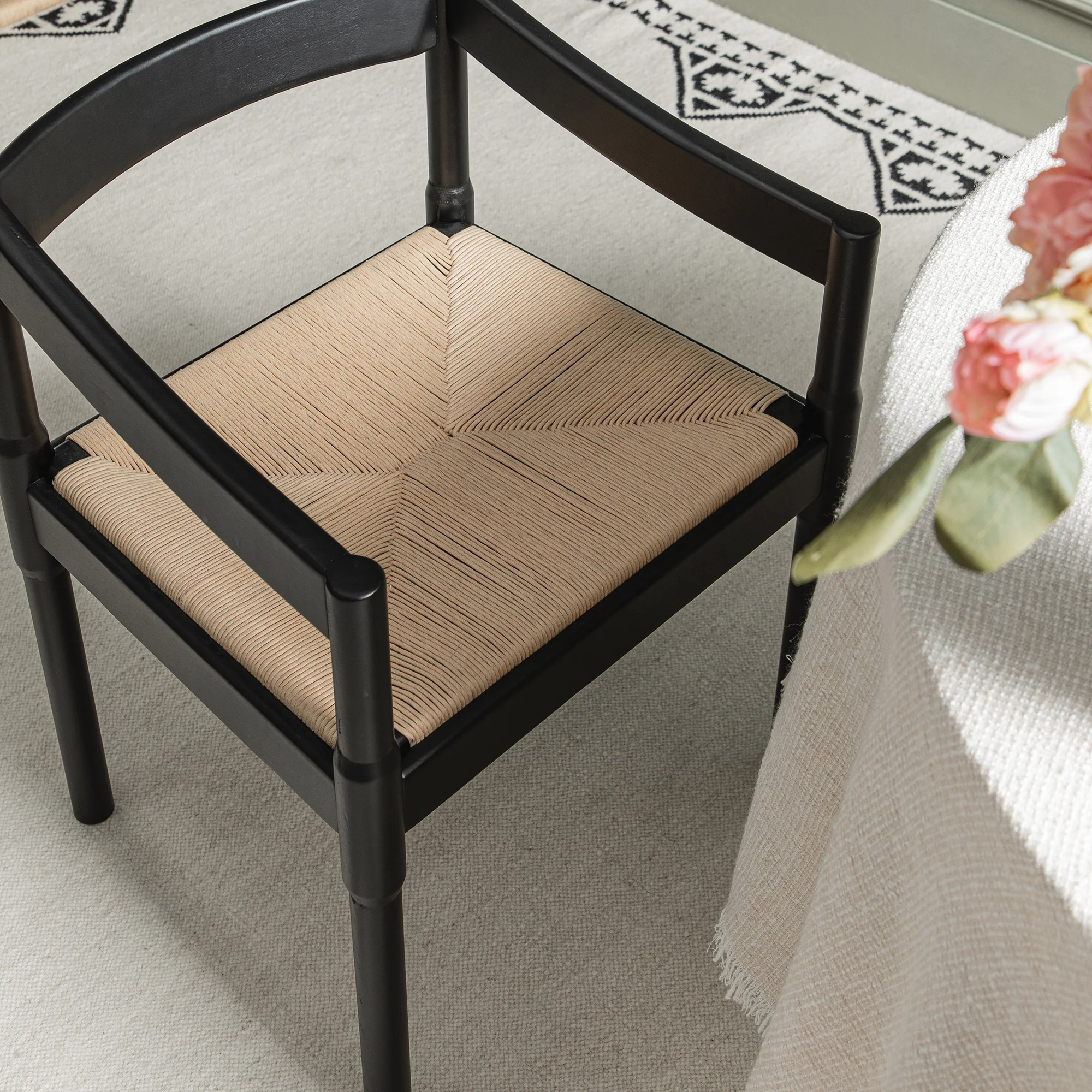 Minley 2-in-1 Carver Chair, Black Matte - Image 8