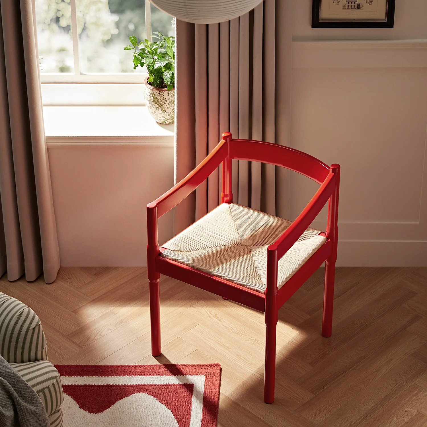 Minley 2-in-1 Carver Chair, Red High Gloss - Image 4