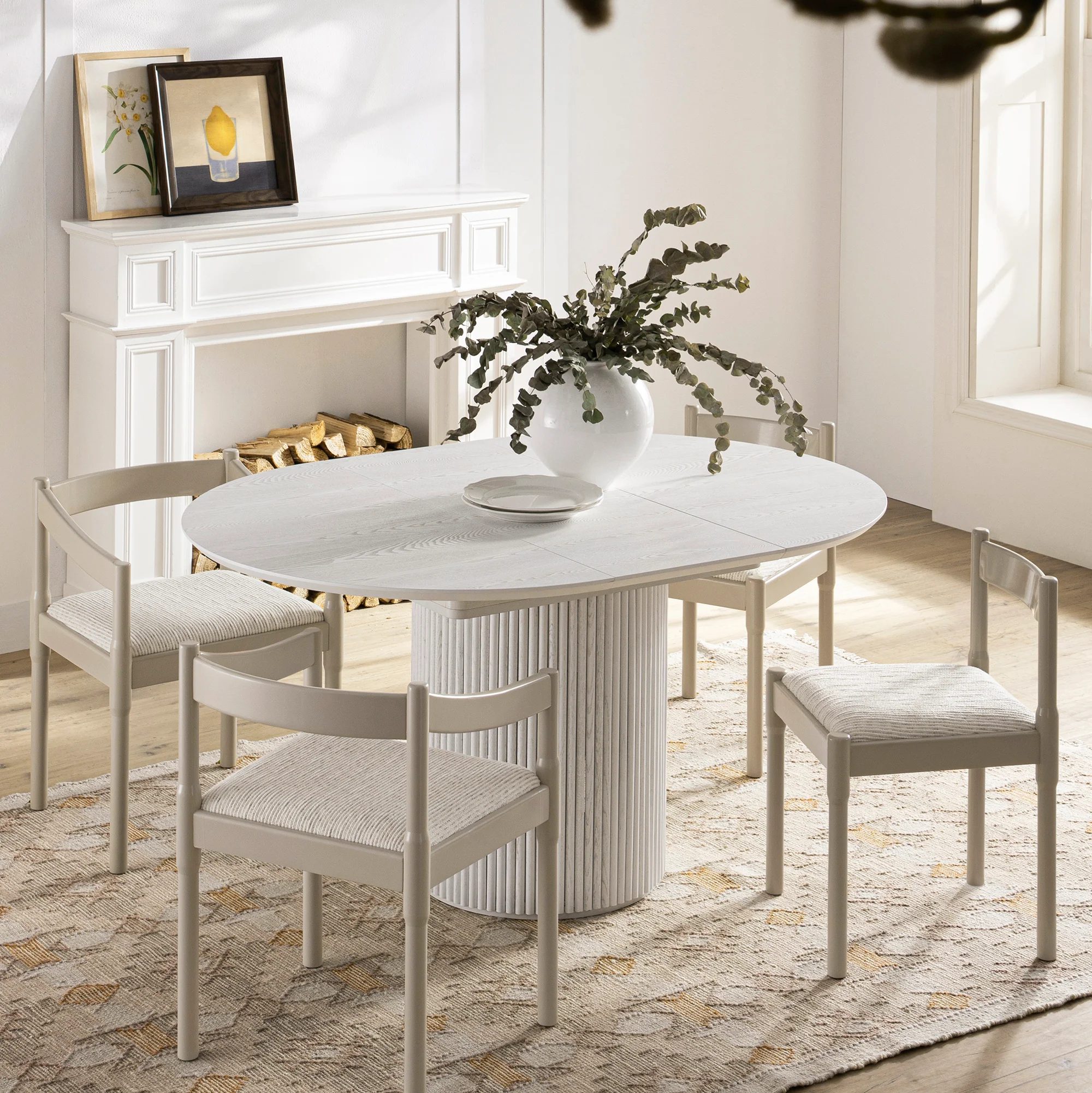 Minley 2-in-1 Dining Chair, Light Taupe High Gloss - Image 7